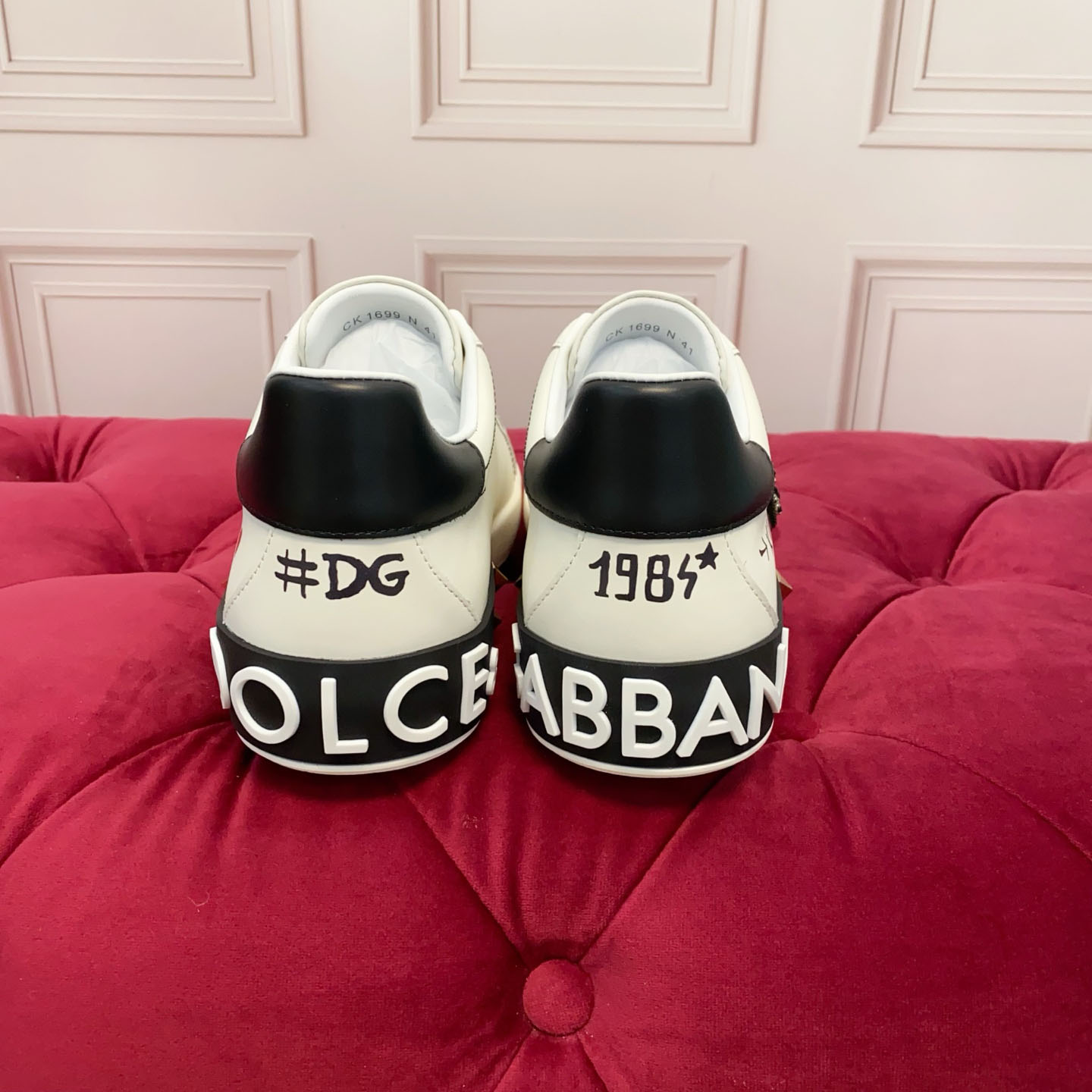 Dolce & Gabbana Portofino Nappa Calfskin Sneakers - DesignerGu