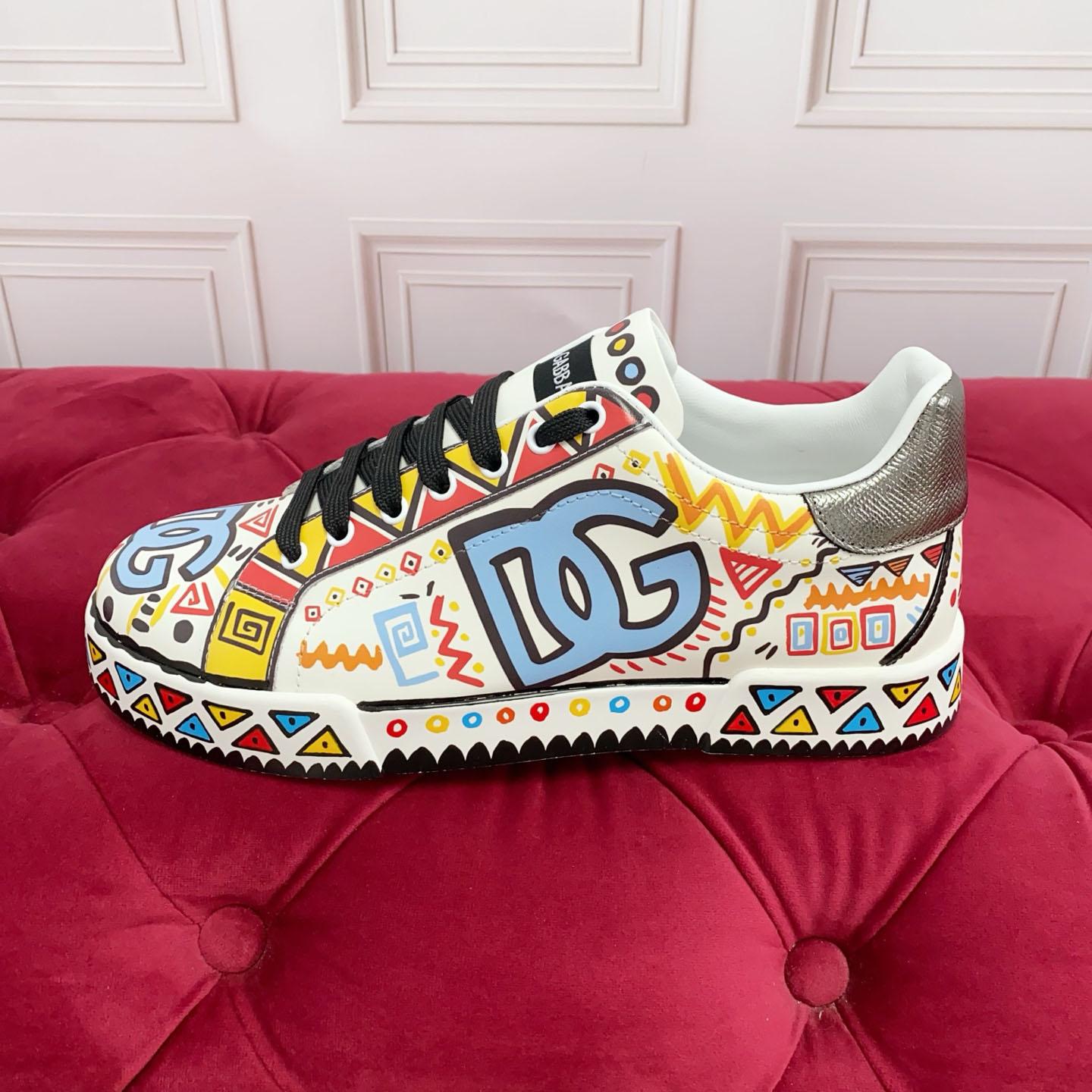 Dolce & Gabbana Portofino Calfskin Sneakers - DesignerGu