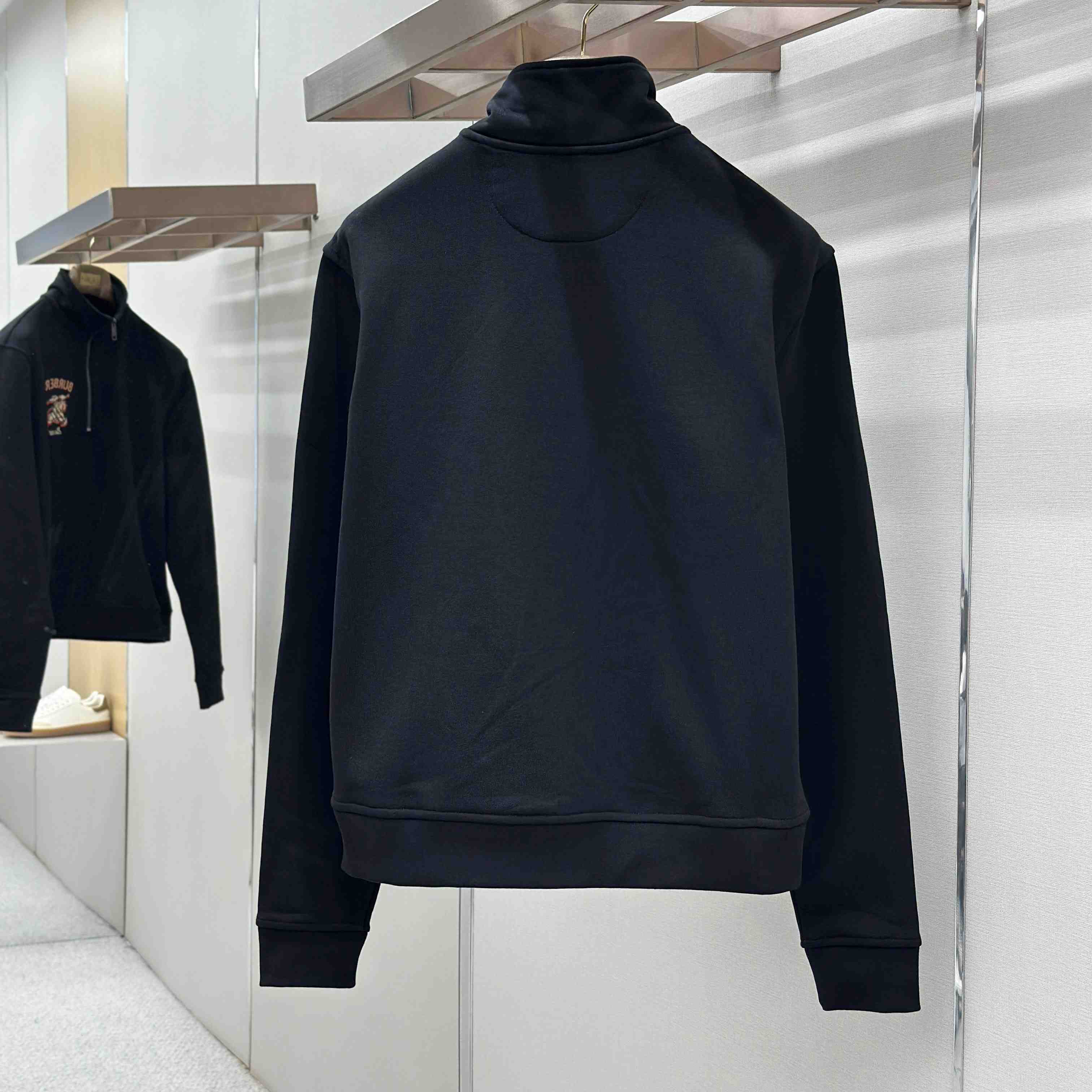 Burberry Knight Check Cotton Half-zip Sweatshirt - DesignerGu