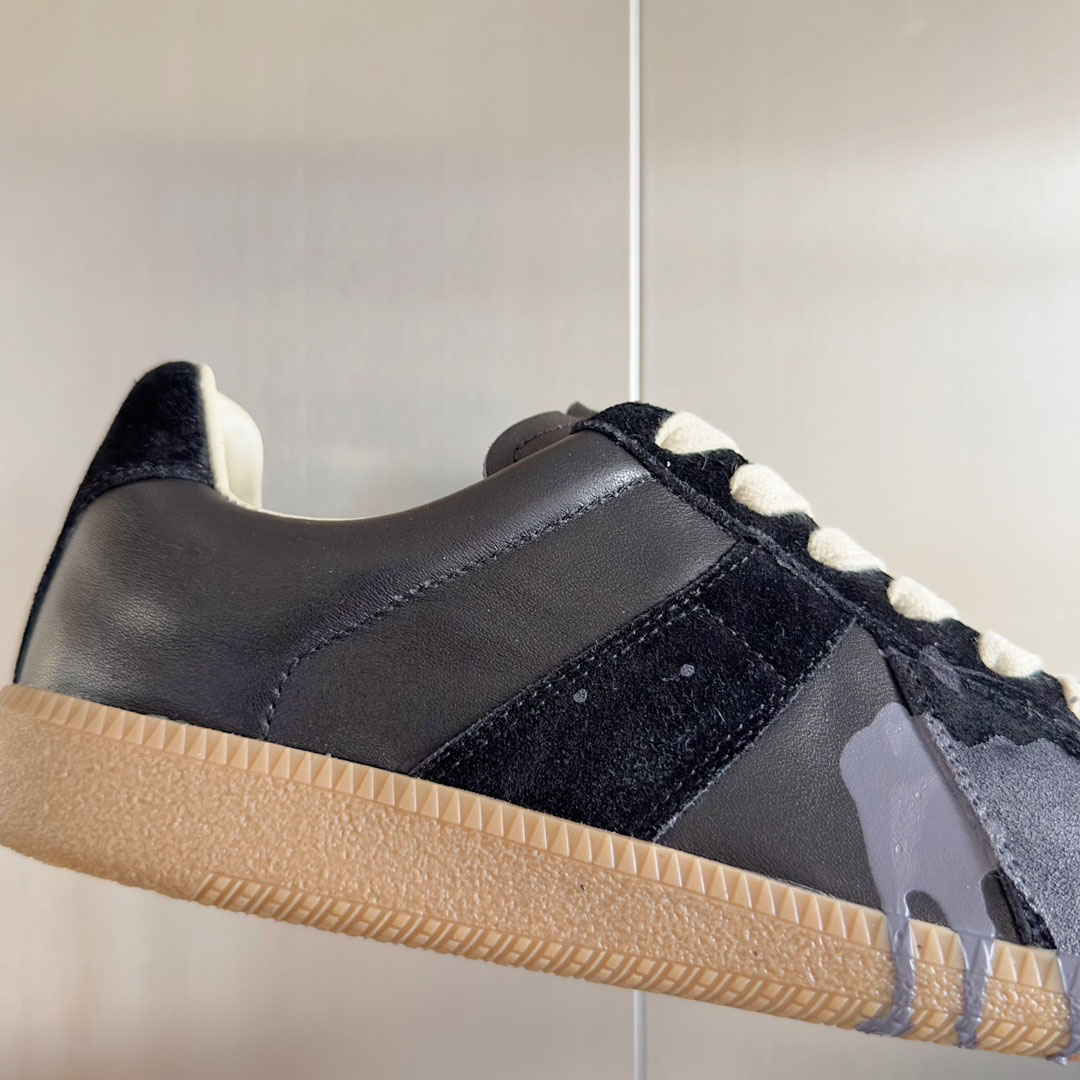 Maison Margiela Replica Paint Leather Sneakers - DesignerGu