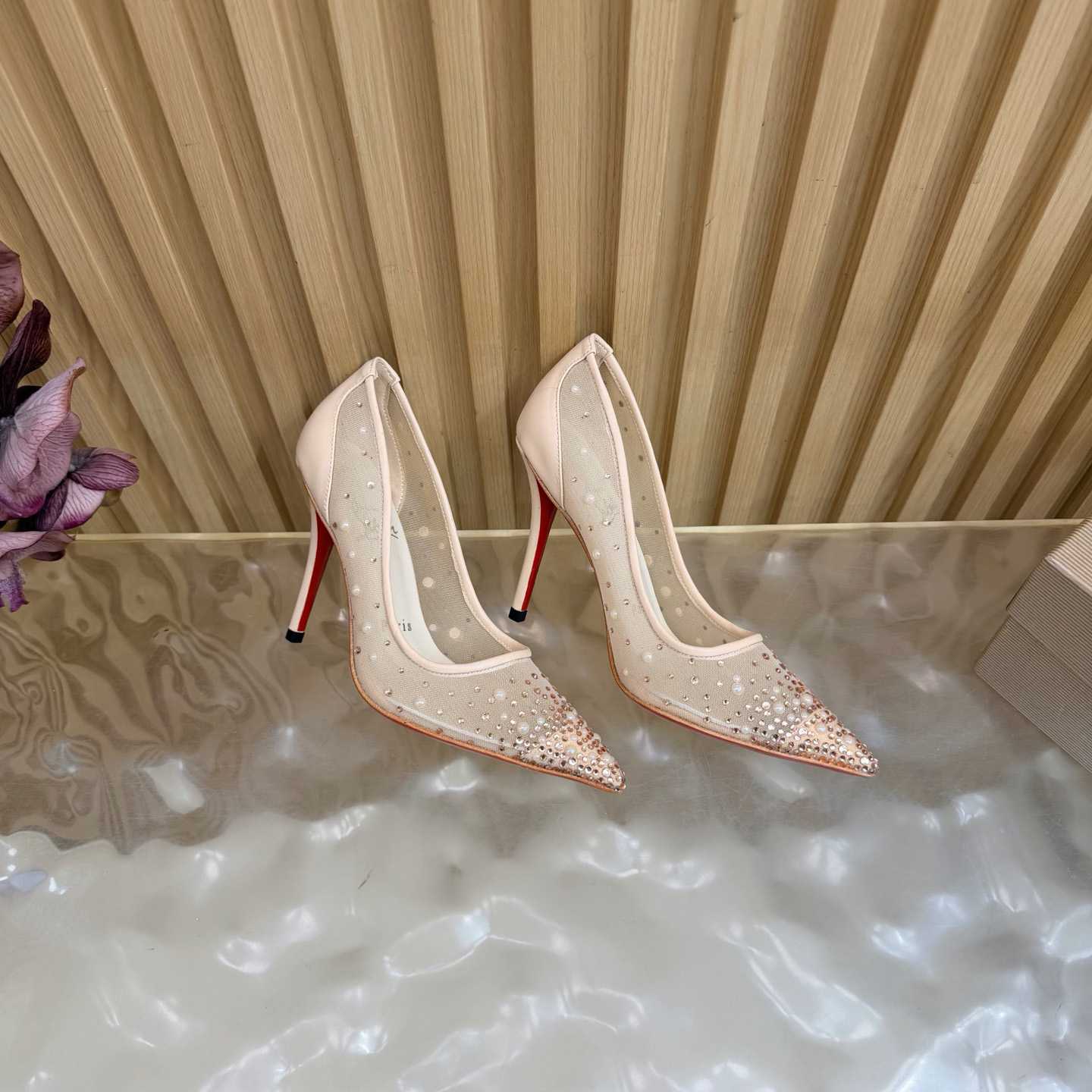 Christian Louboutin Miss Z Degrastrass Leather Pumps 100 - DesignerGu
