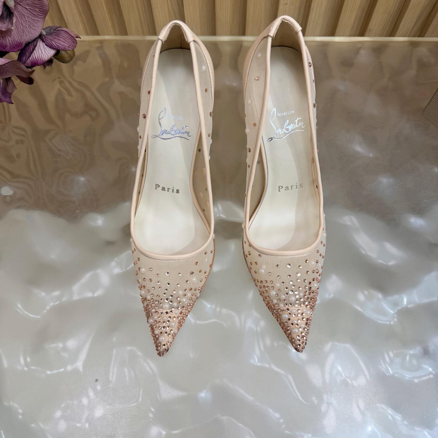 Christian Louboutin Miss Z Degrastrass Leather Pumps 100 - DesignerGu