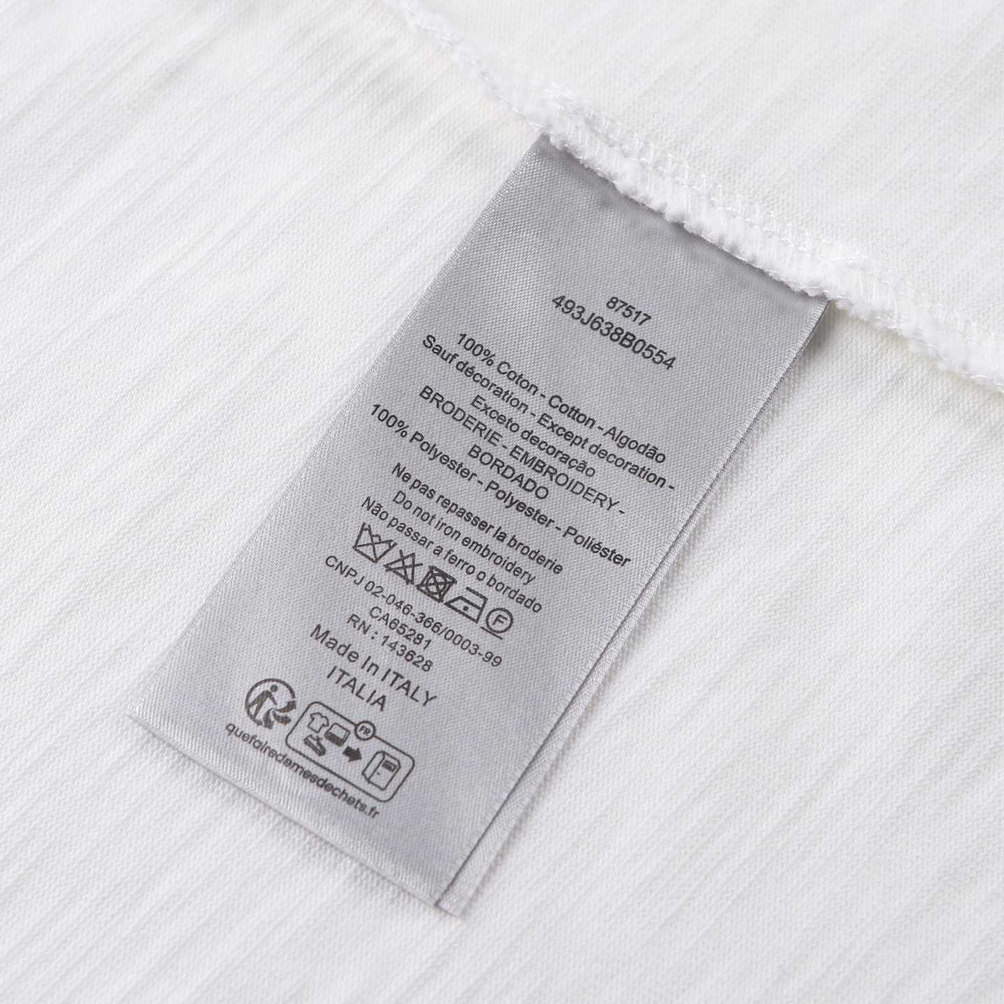 Dior Embroidered Letter Short Sleeve Tee - DesignerGu