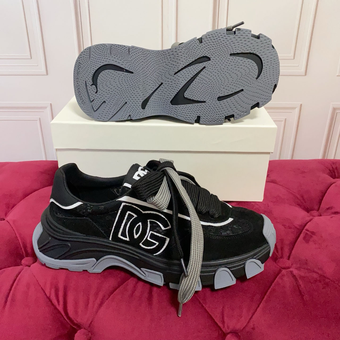 Dolce & Gabbana DG Country Road Fabric Sneakers - DesignerGu