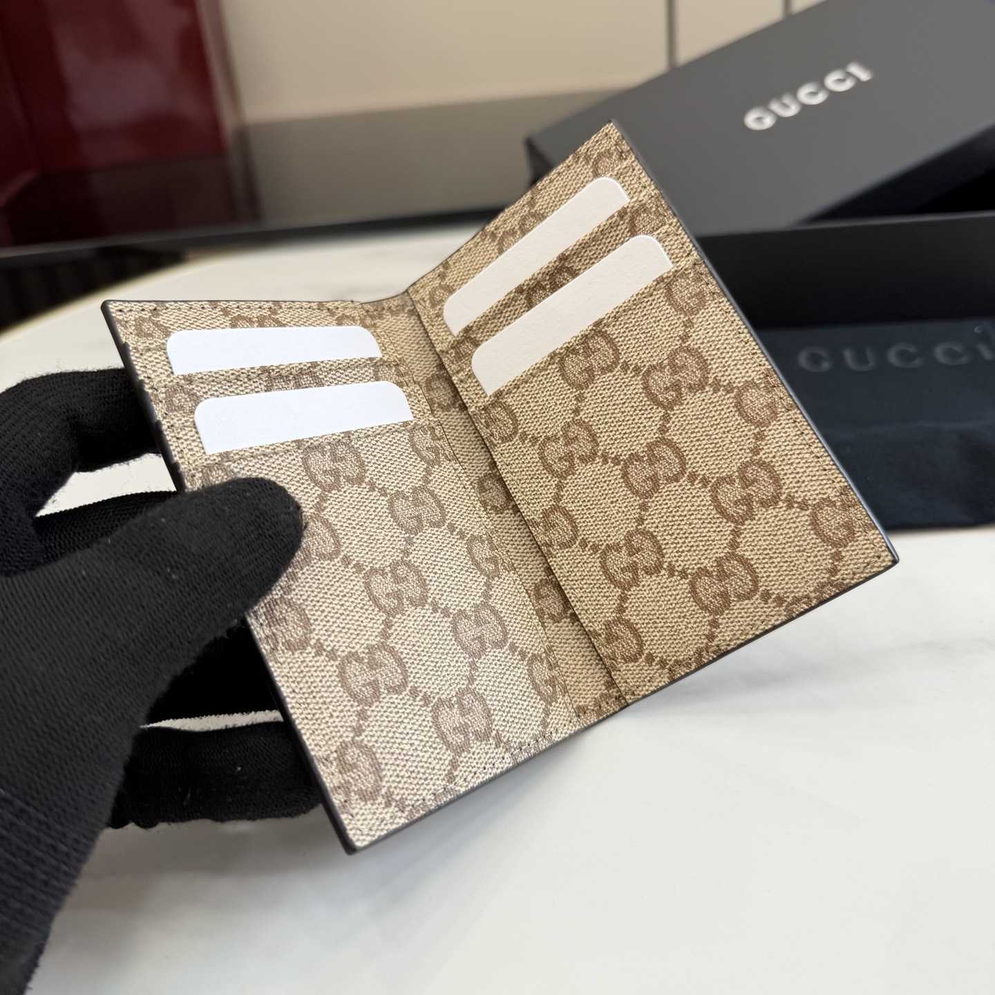 Gucci Card Case With Metal Tag 875594 - DesignerGu