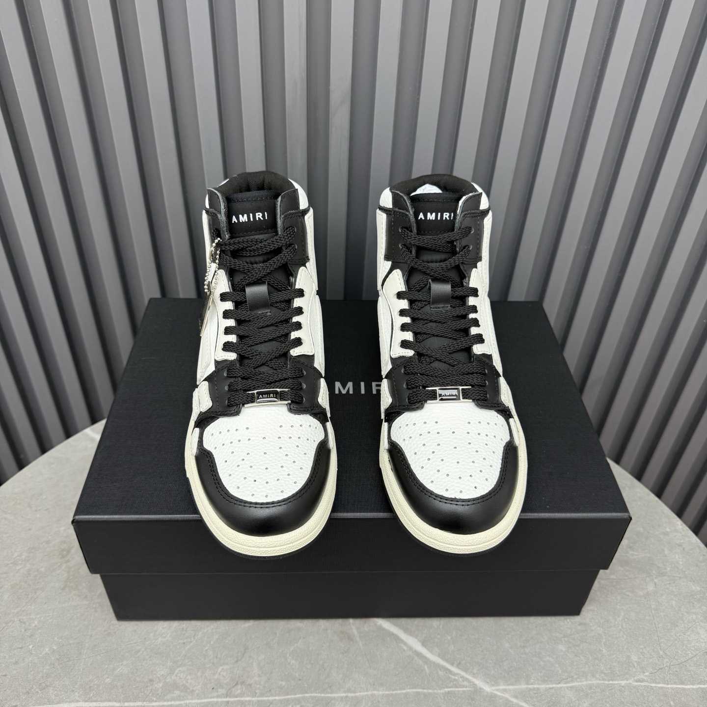 Amiri Skel Top Hi 'Black White' - DesignerGu