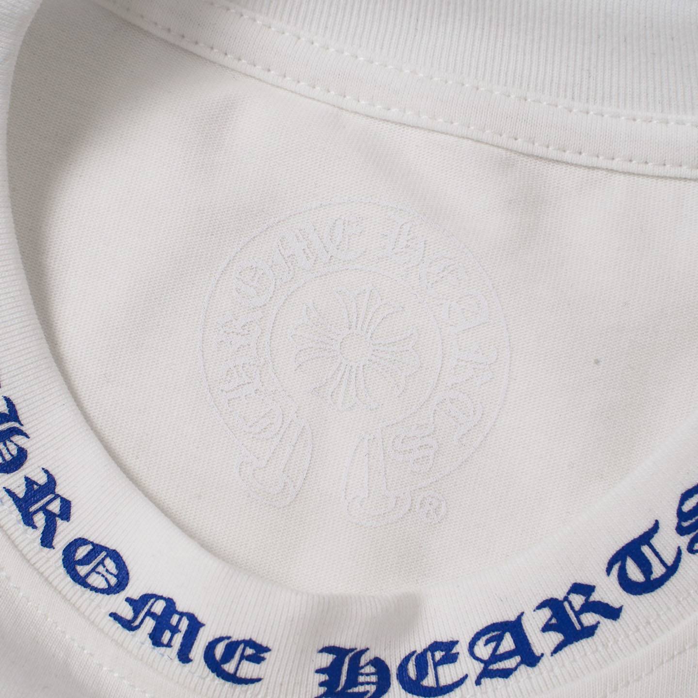 Chrome Hearts Neck Logo Long Sleeve T-Shirt  'White' - DesignerGu