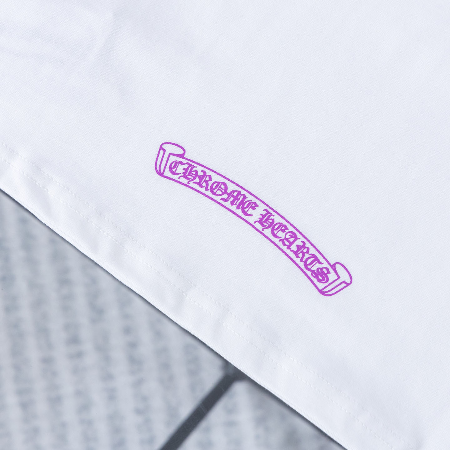 Chrome Hearts Neck Logo Long Sleeve T-Shirt  'White' - DesignerGu