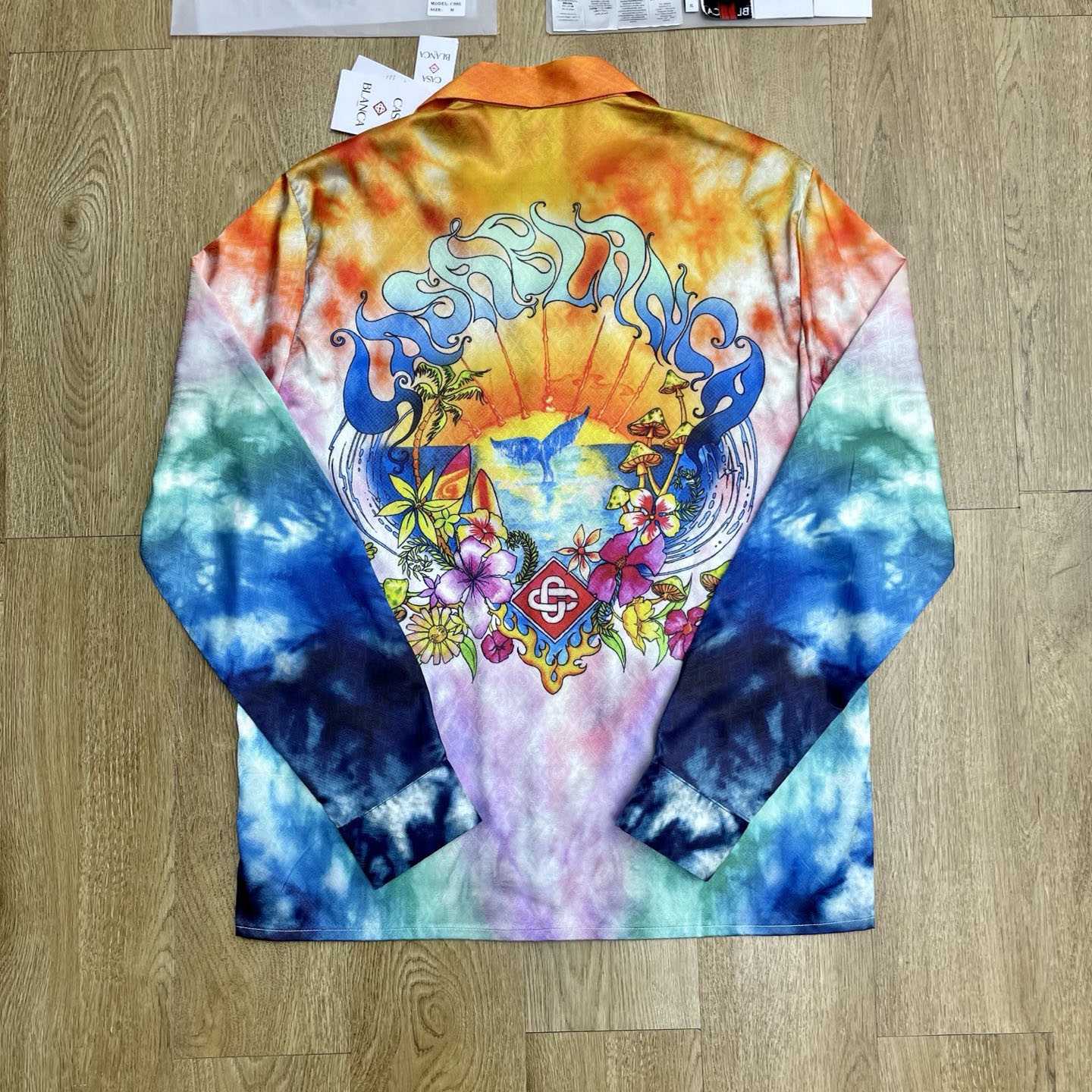 Casablanca Surf Trip Satin Shirt CA3579 - DesignerGu