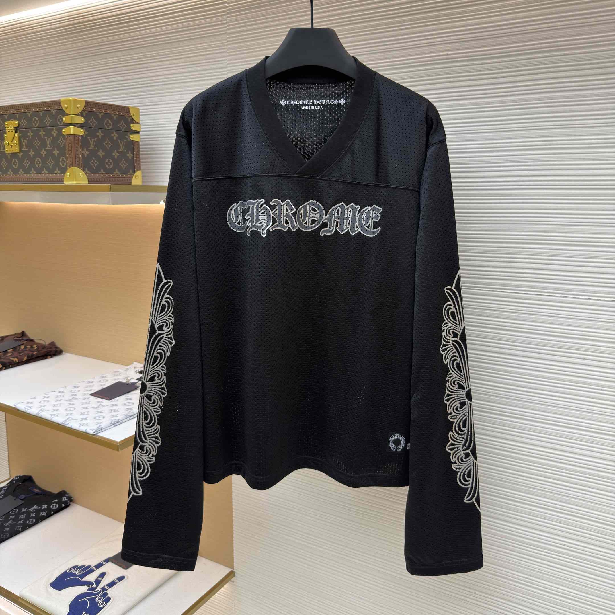 Chrome Hearts Stadium Mesh Long sleeve Jersey  - DesignerGu