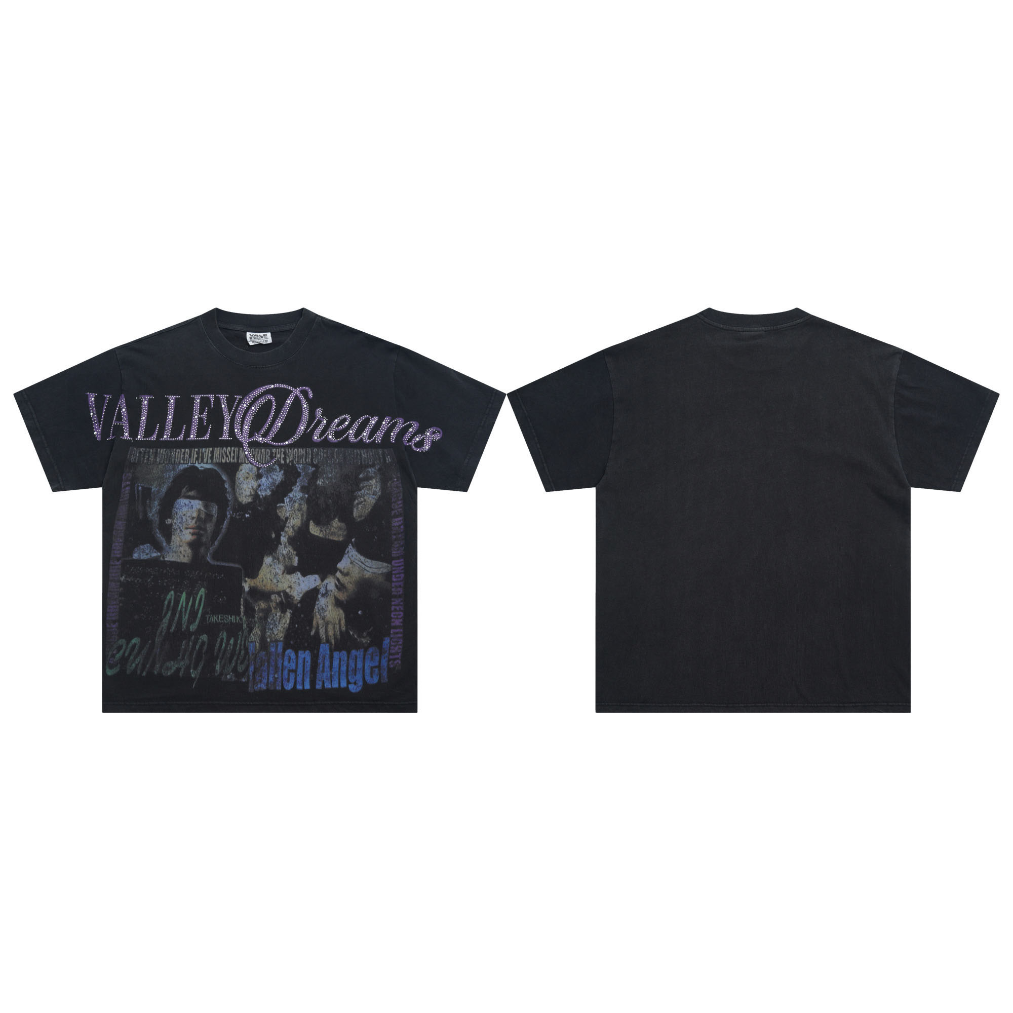 Vale Forever Fallen Bling Tee 'Black' - DesignerGu