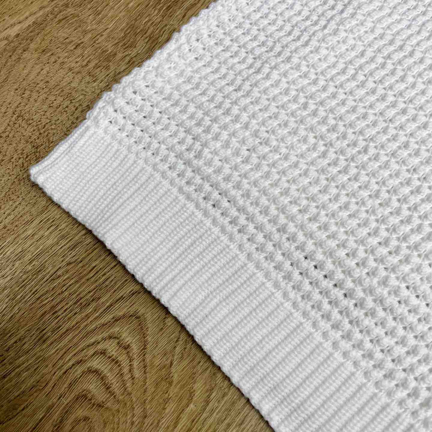 Casablanca White & Brown Tennis Stripe Crochet Short Sleeve Shirt D0208 - DesignerGu