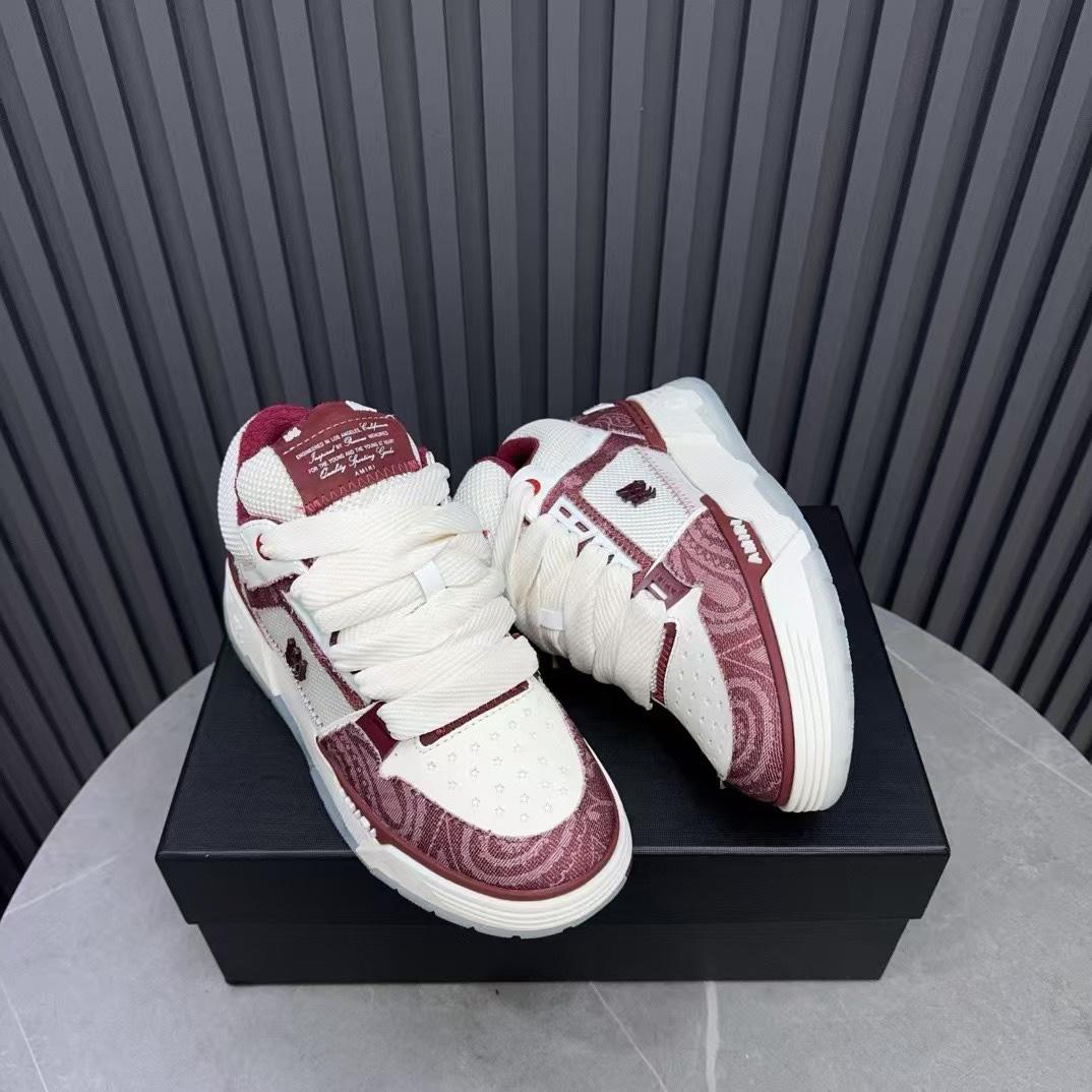 Amiri MA-1 'Bandana Denim - Burgundy' - DesignerGu