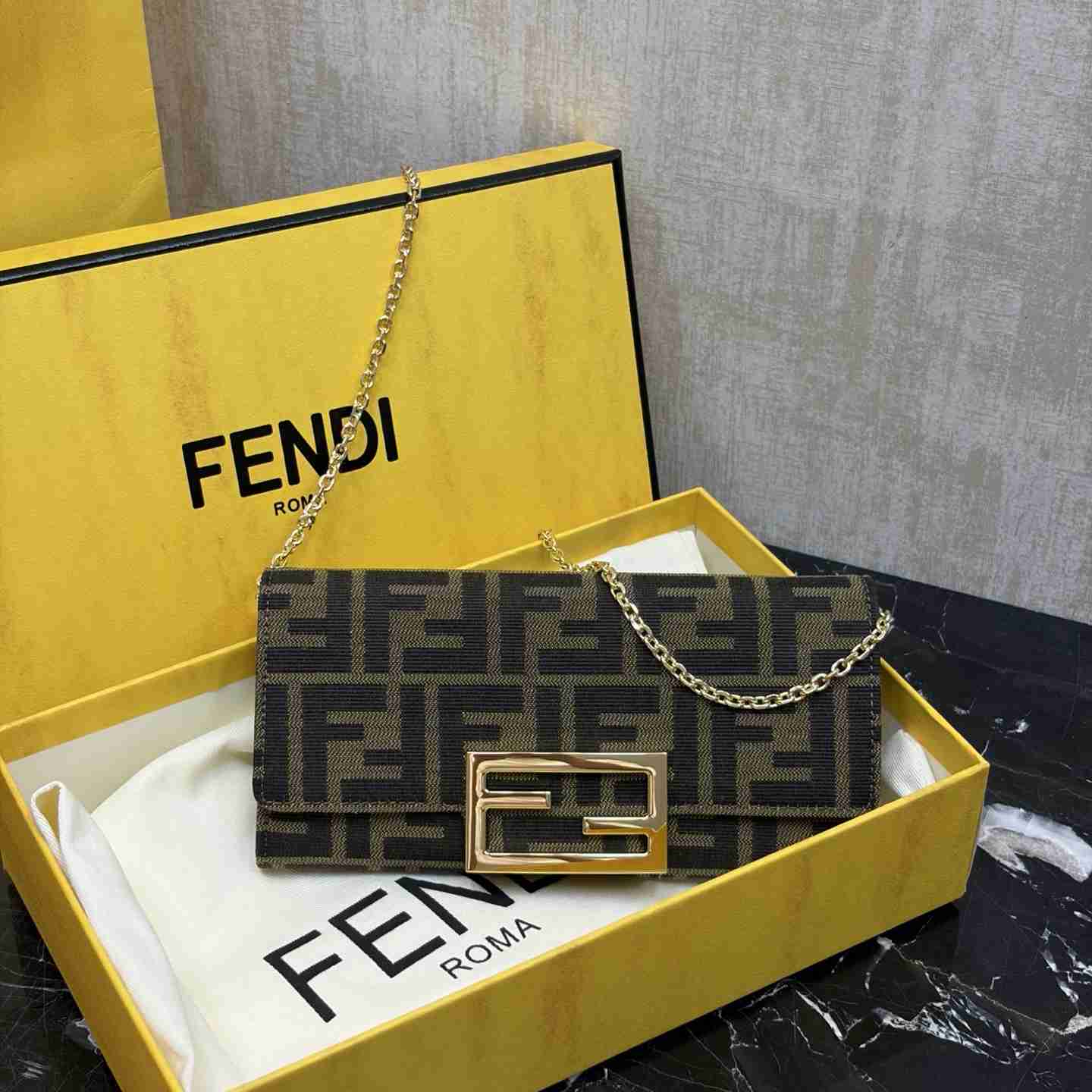 Fendi FF Print Wallet - DesignerGu