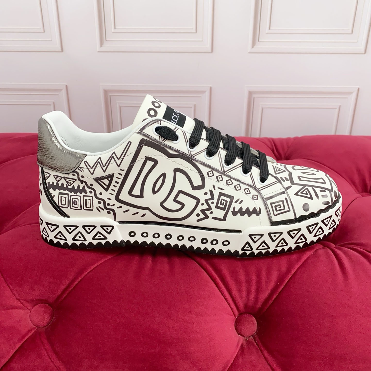 Dolce & Gabbana Portofino Calfskin Sneakers - DesignerGu