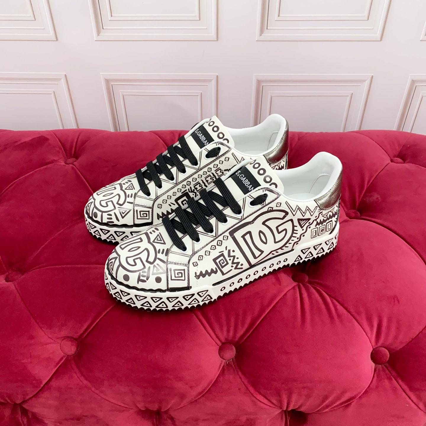 Dolce & Gabbana Portofino Calfskin Sneakers - DesignerGu