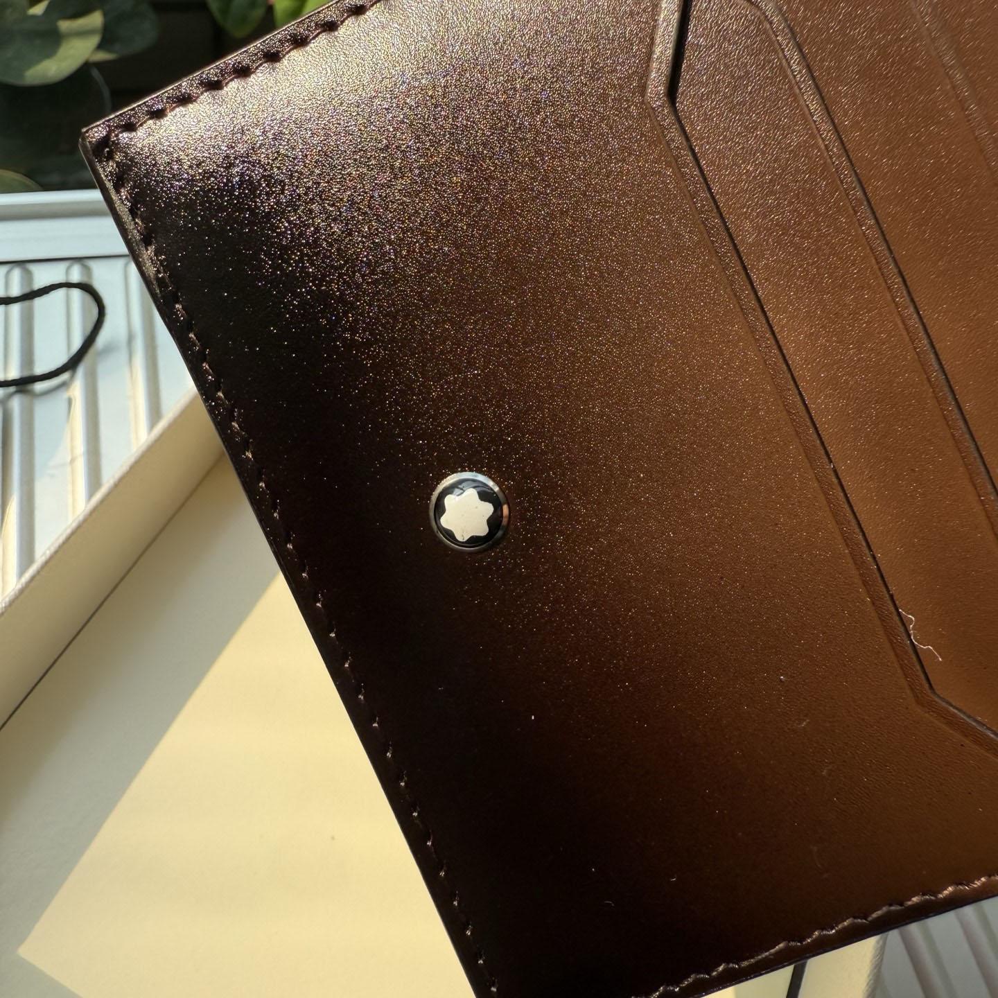 Montblanc Card Holder 6cc in Meisterstück Sfumato Leather - DesignerGu