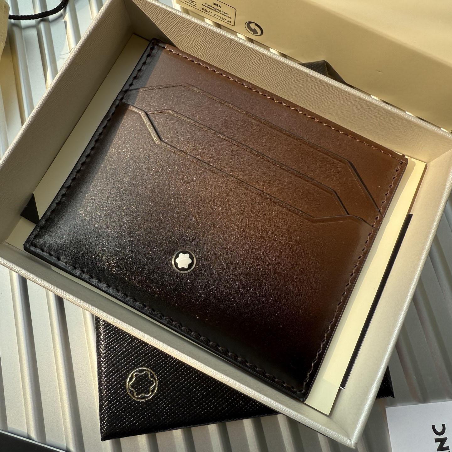 Montblanc Card Holder 6cc in Meisterstück Sfumato Leather - DesignerGu