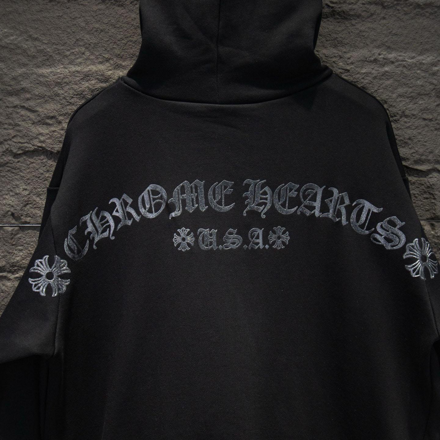 Chrome Hearts F&F Horseshoe Logo Hoodie - DesignerGu