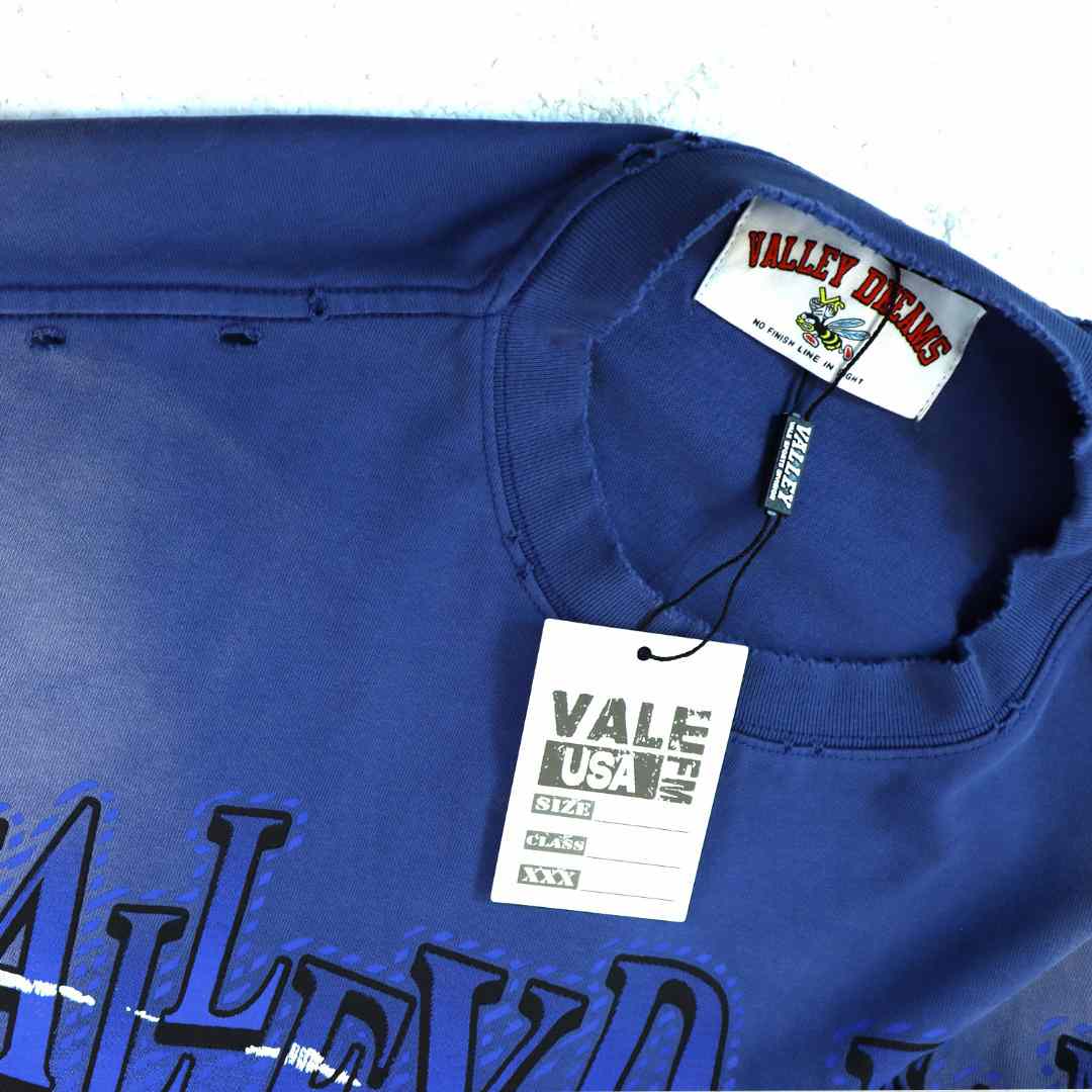 Vale Forever Can I See Heaven Tee 'Blue' - DesignerGu