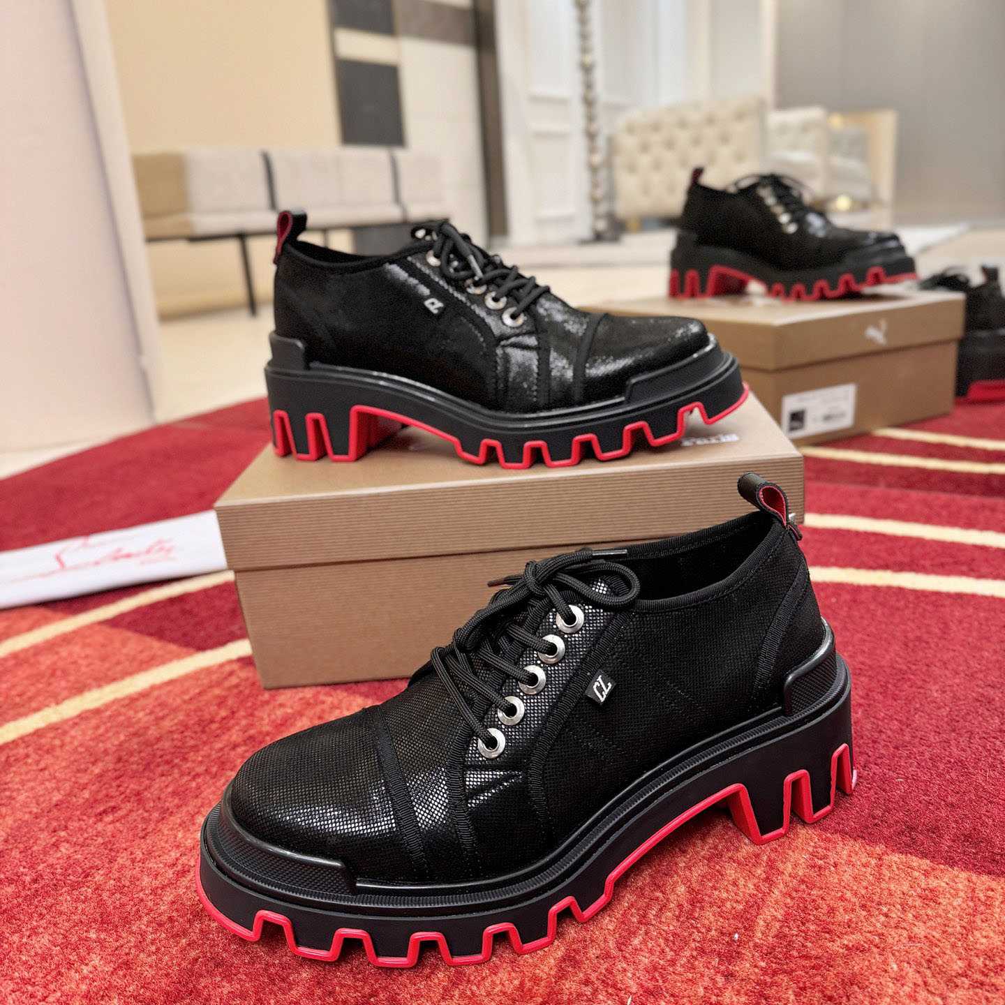 Christian Louboutin CPanamic Dune Derbys - DesignerGu