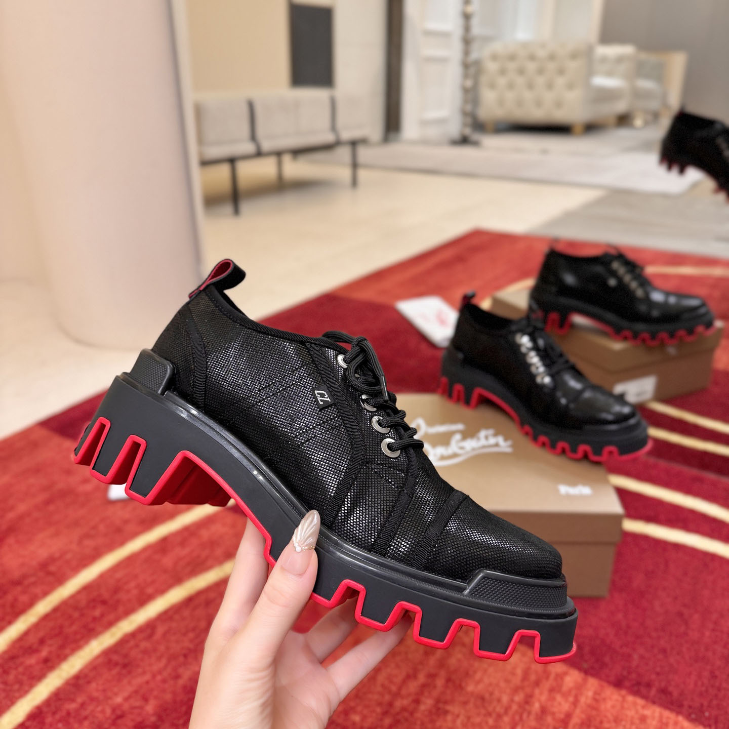 Christian Louboutin CPanamic Dune Derbys - DesignerGu