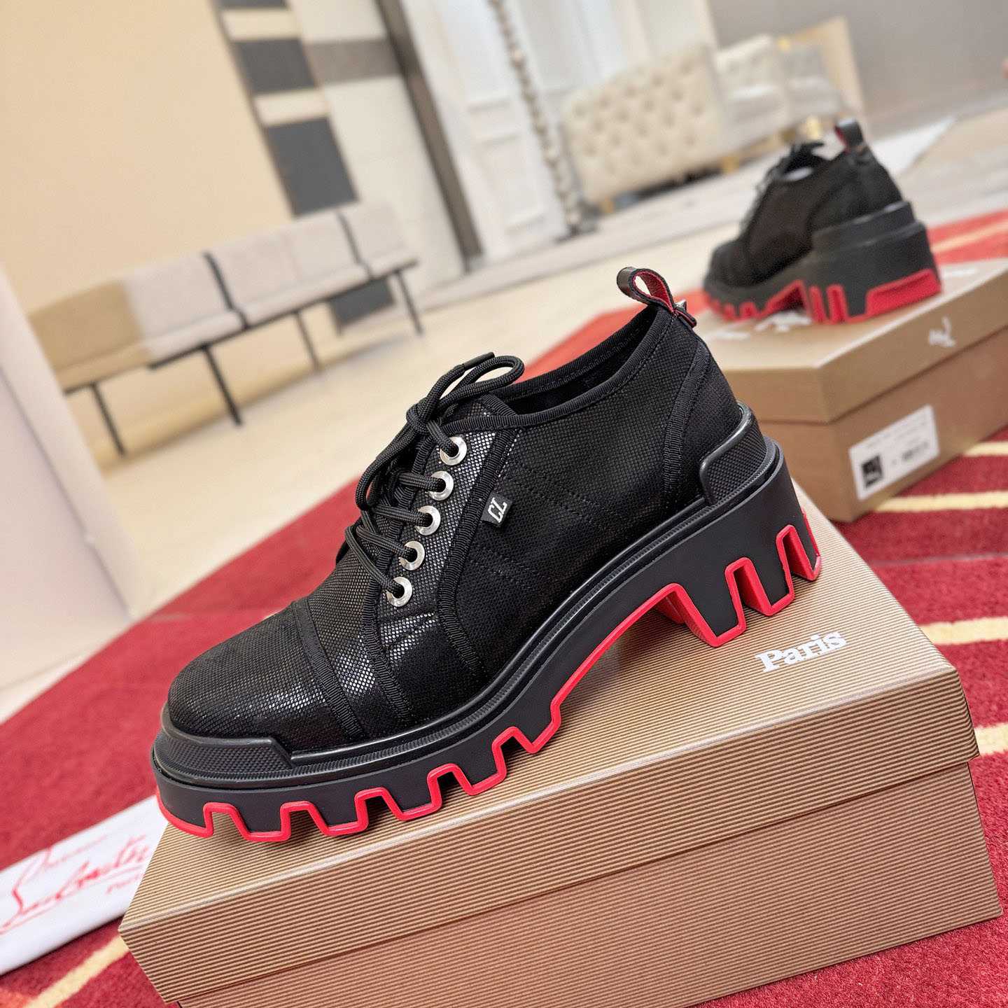 Christian Louboutin CPanamic Dune Derbys - DesignerGu