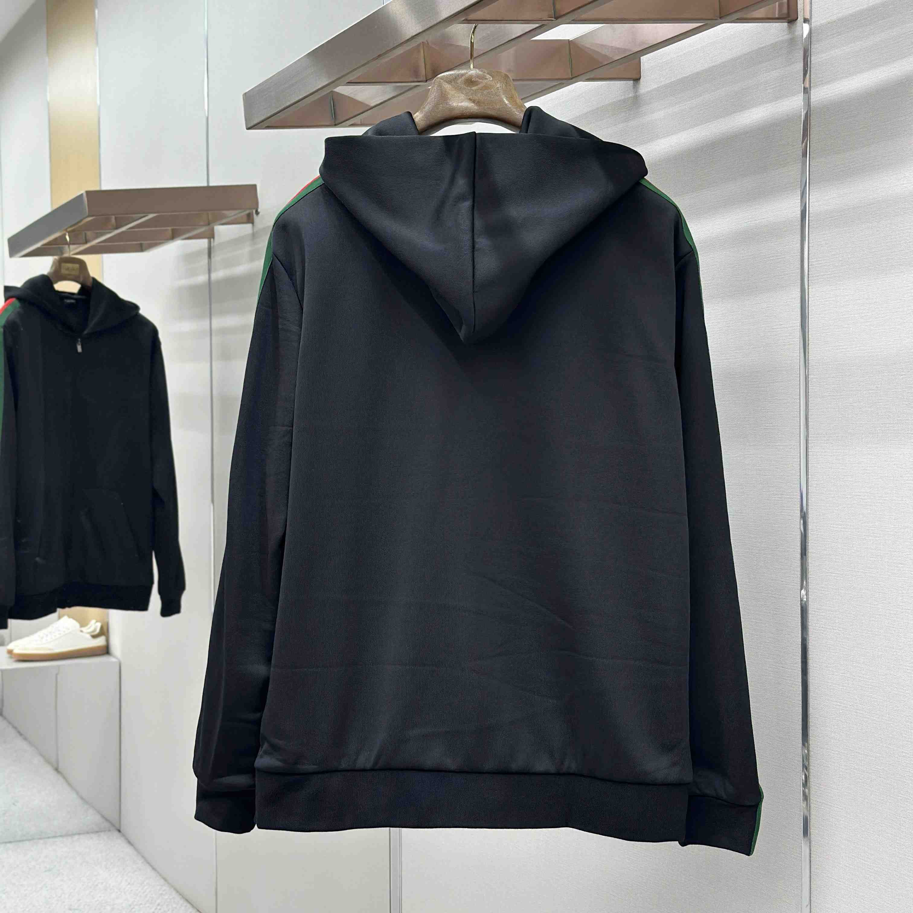 Gucci Silk Cotton Jersey Zip Jacket With Web - DesignerGu