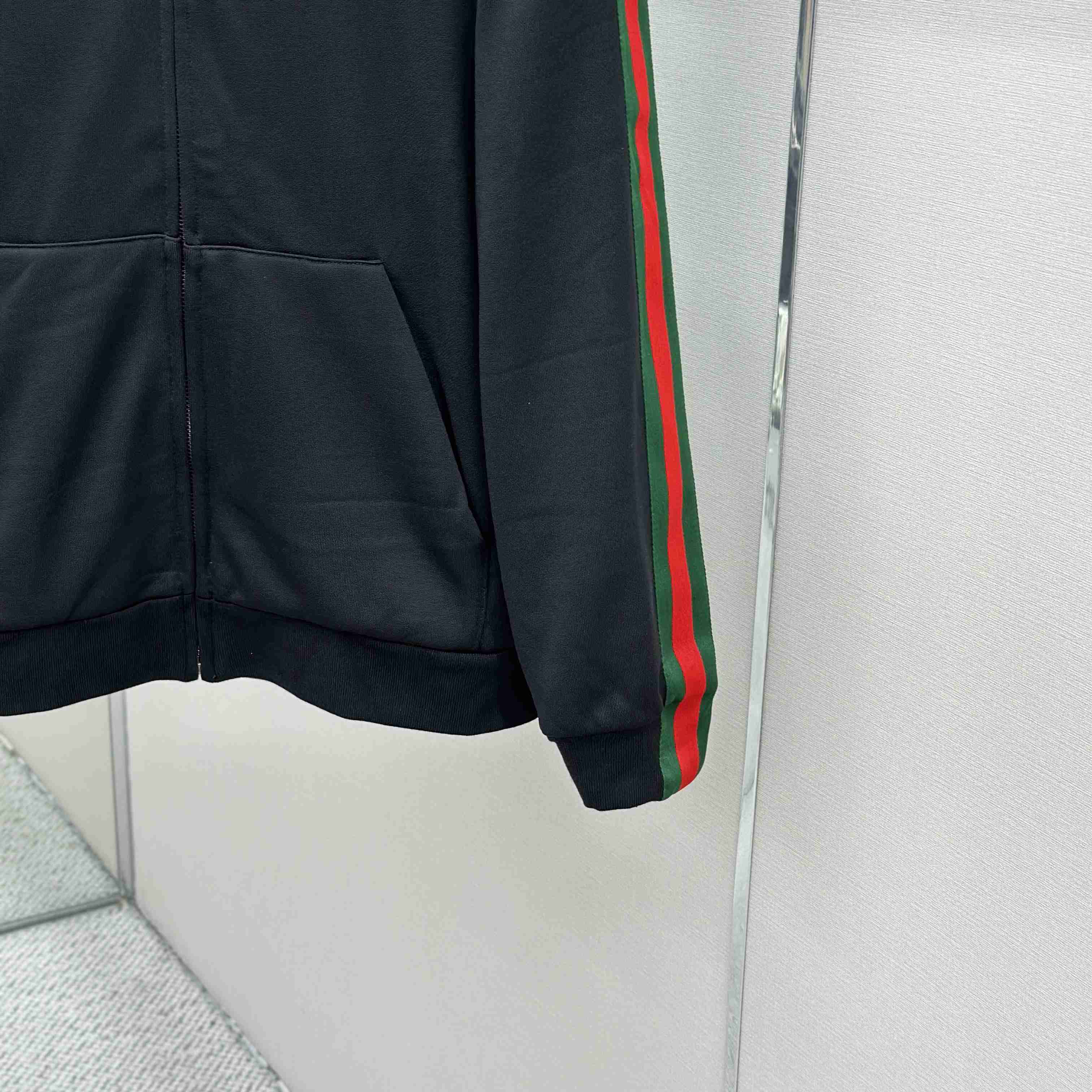 Gucci Silk Cotton Jersey Zip Jacket With Web - DesignerGu