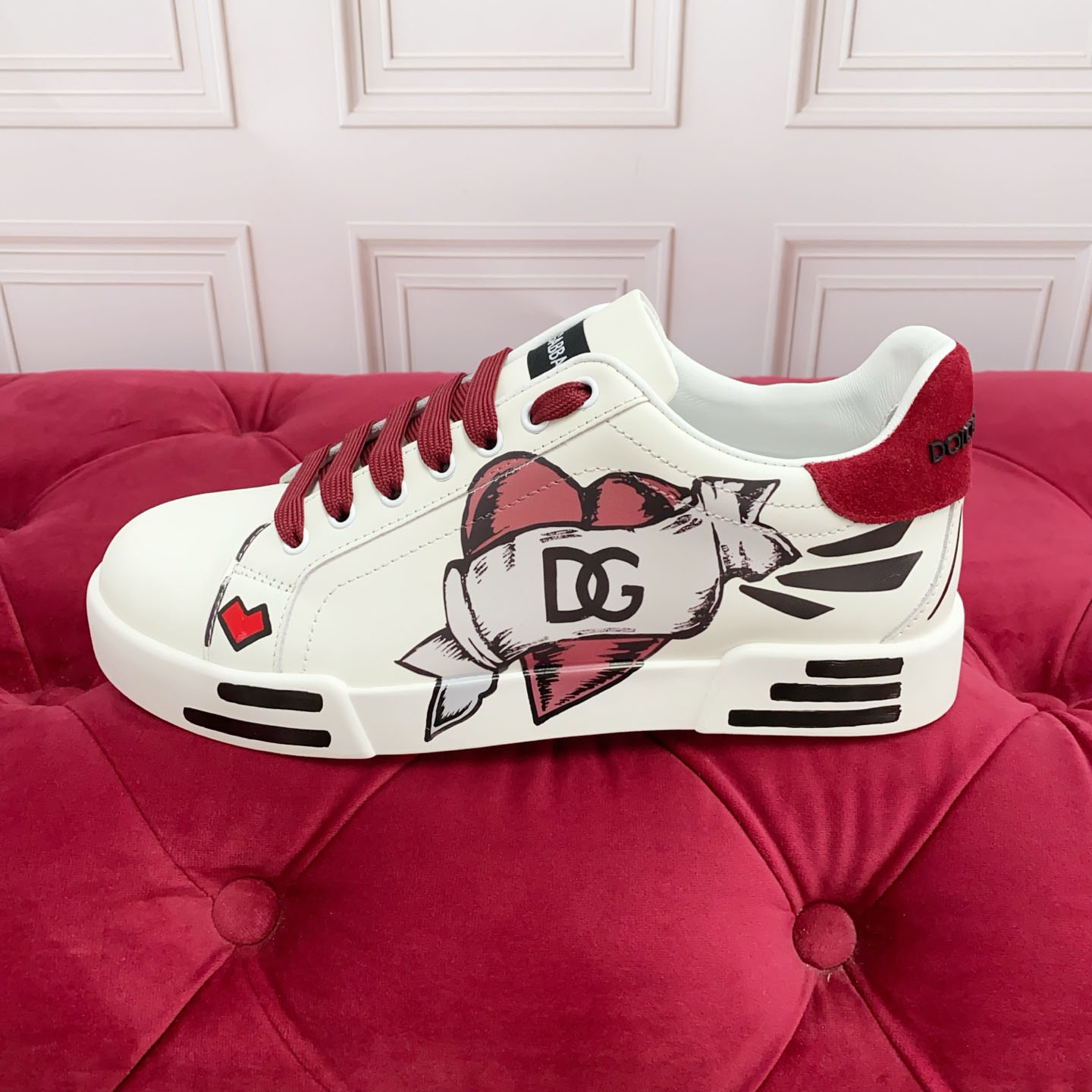 Dolce & Gabbana Portofino Light Strobel Nappa Calfskin Sneakers - DesignerGu