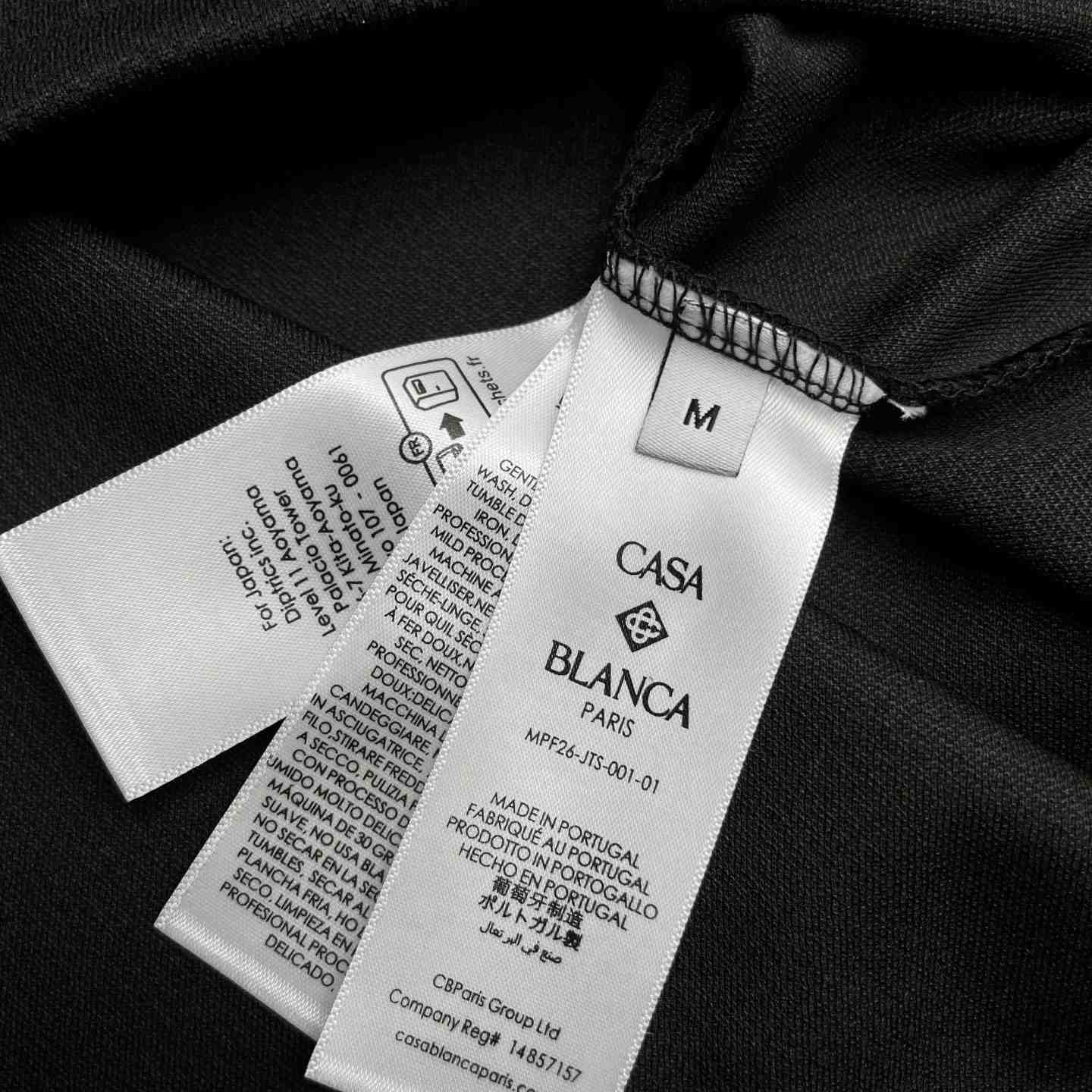 Casablanca Pique Quarter Zip Short Sleeve Polo Shirt C1182 - DesignerGu