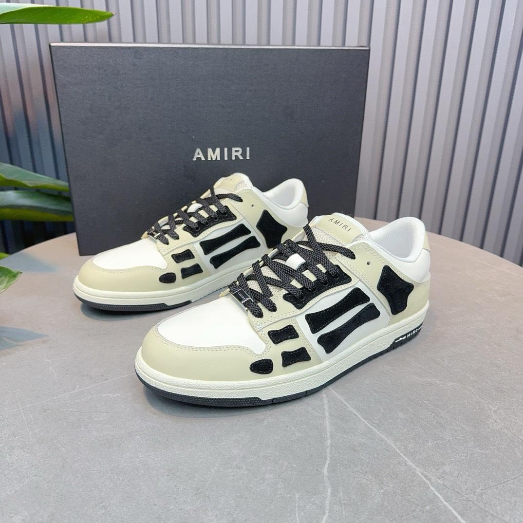 Amiri Gray Tie Dye Skel Top Low Sneakers - DesignerGu