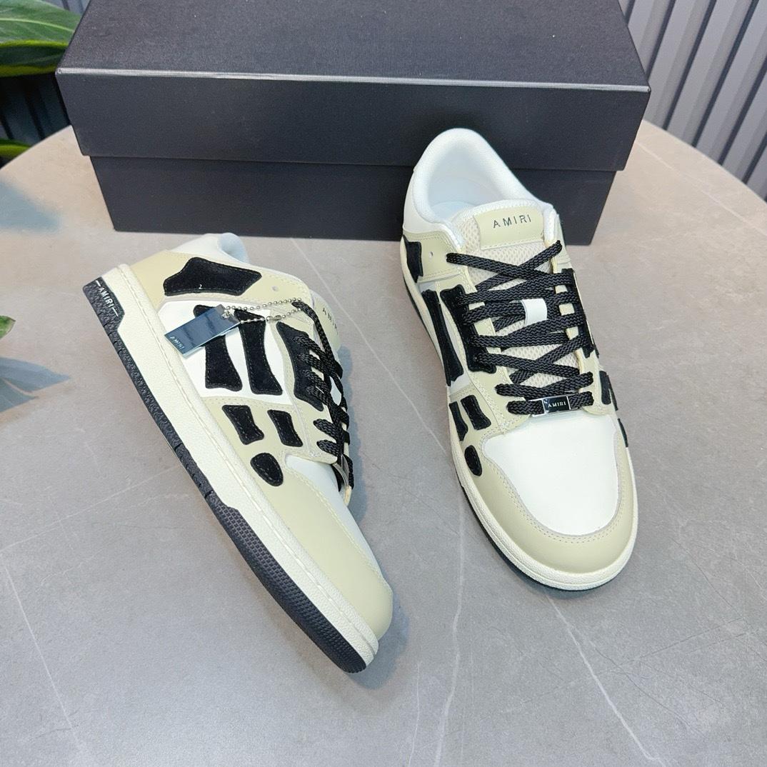 Amiri Gray Tie Dye Skel Top Low Sneakers - DesignerGu