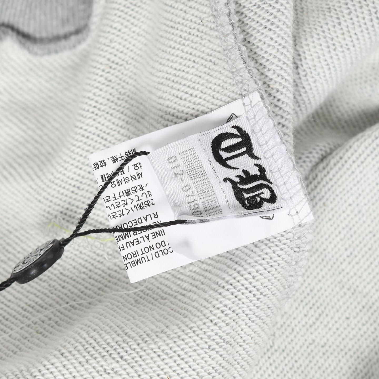 Chrome Hearts Paper Jam Triple Leather Cross Zip Up Hoodie 'Grey Heather' - DesignerGu
