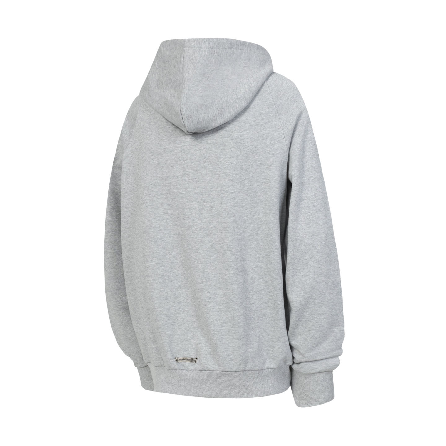 Chrome Hearts Paper Jam Triple Leather Cross Zip Up Hoodie 'Grey Heather' - DesignerGu