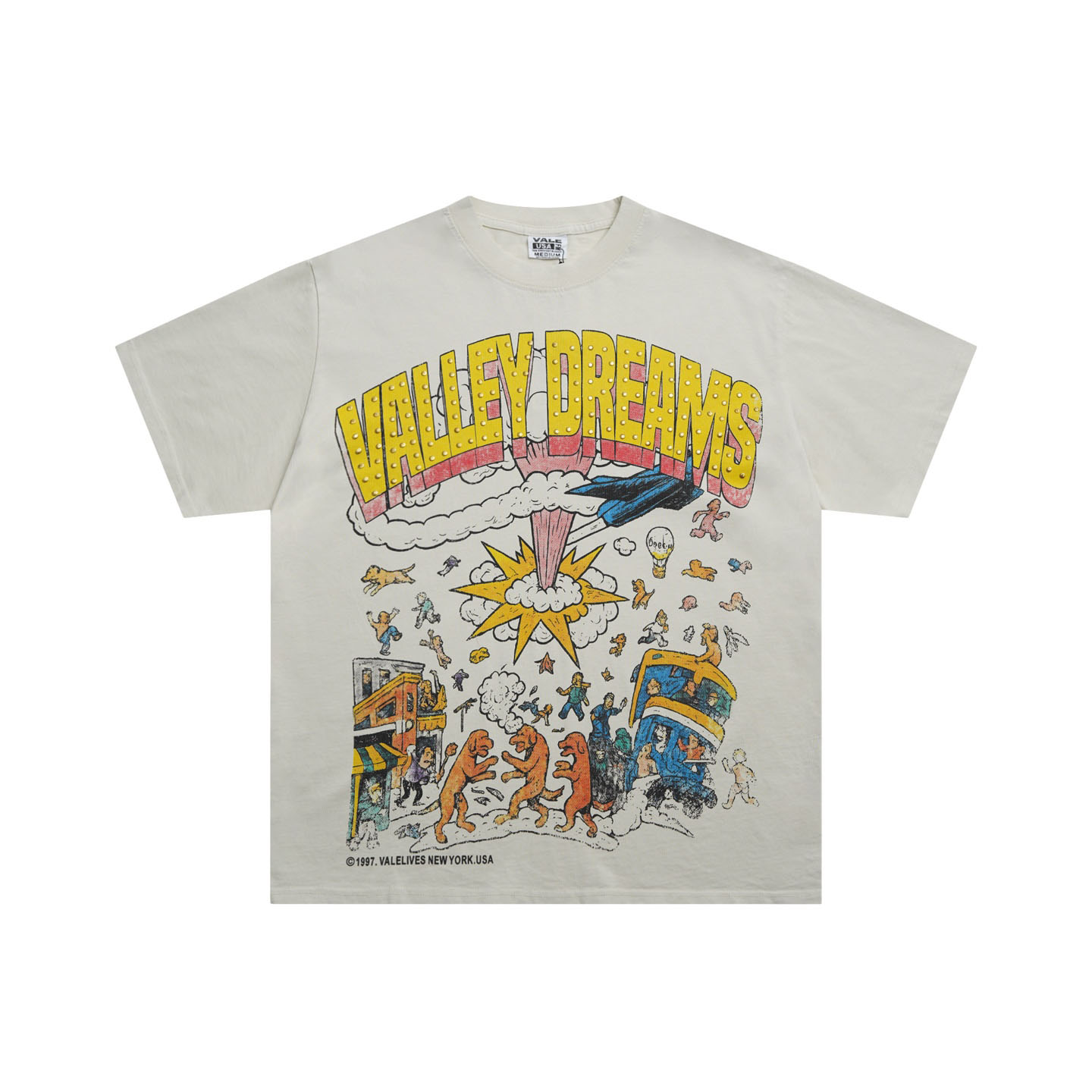 Vale Forever Chaos Bling Tee 'Tan' - DesignerGu