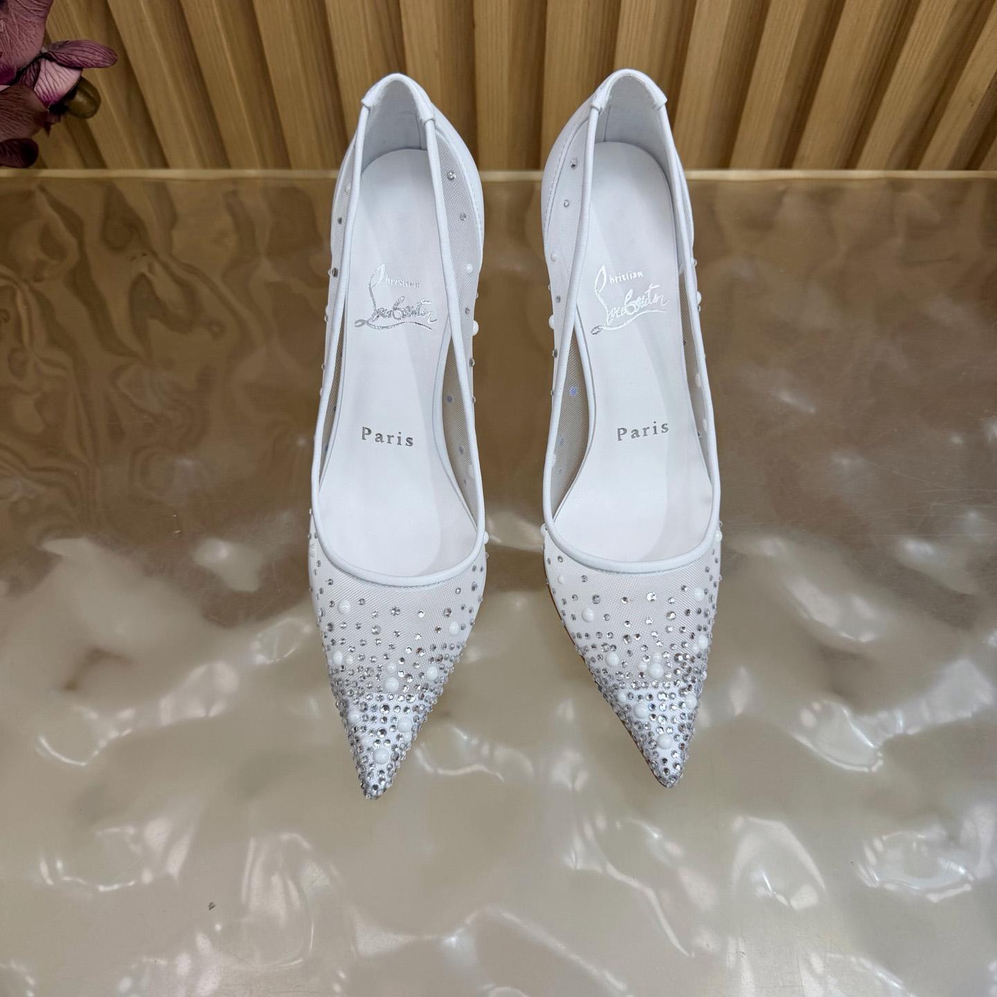 Christian Louboutin Miss Z Degrastrass Leather Pumps 100 - DesignerGu