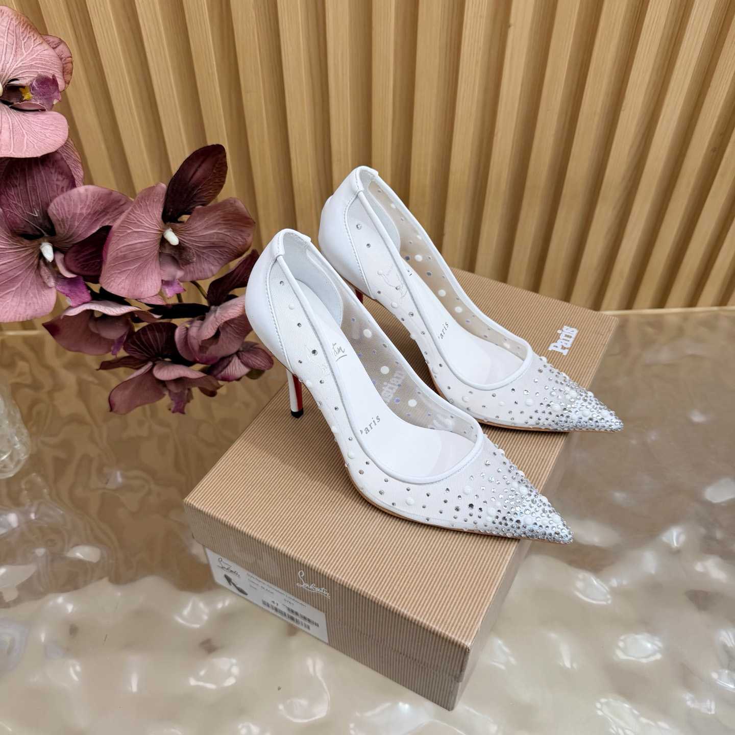 Christian Louboutin Miss Z Degrastrass Leather Pumps 100 - DesignerGu