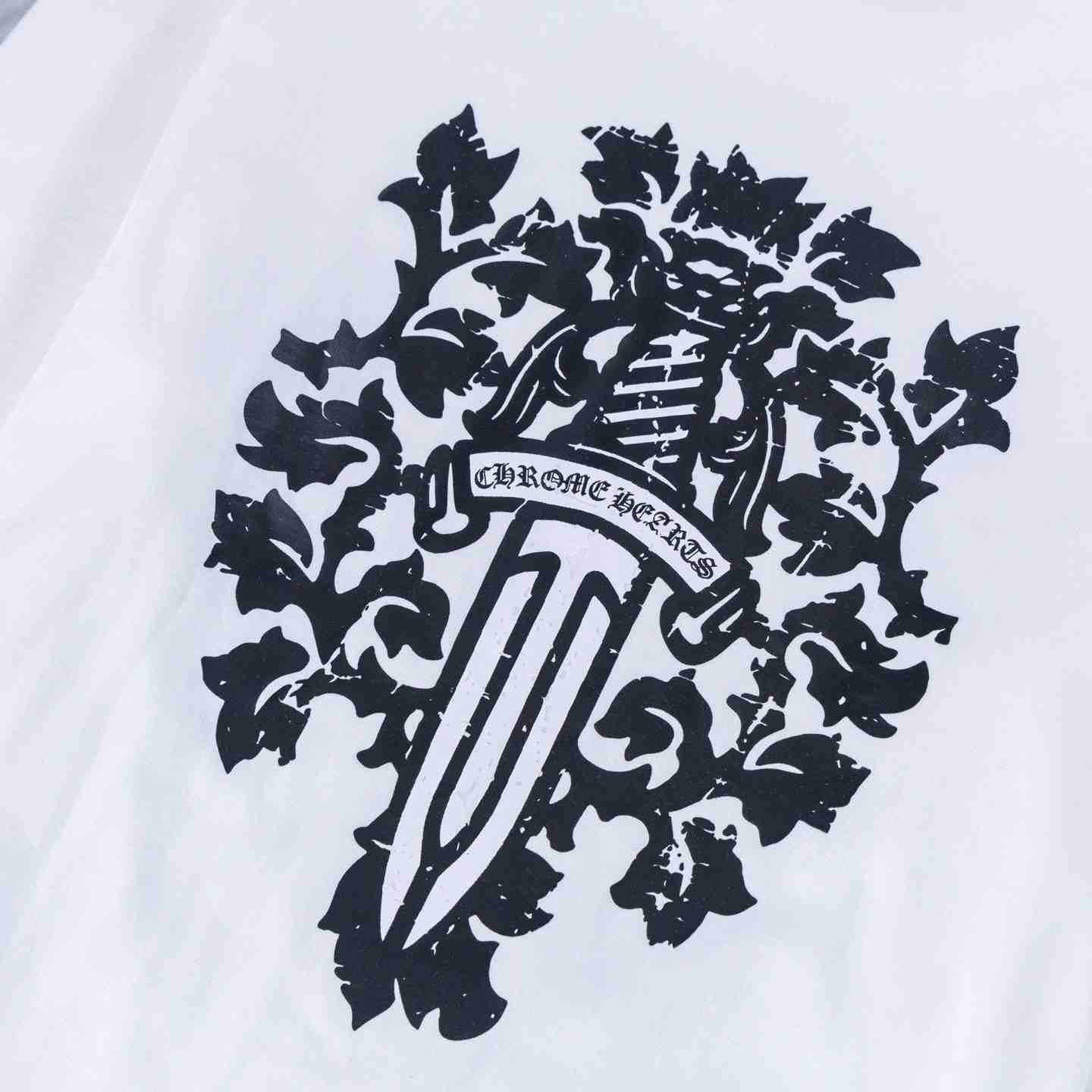 Chrome Hearts Dagger  Long Sleeve Tee 'White' - DesignerGu
