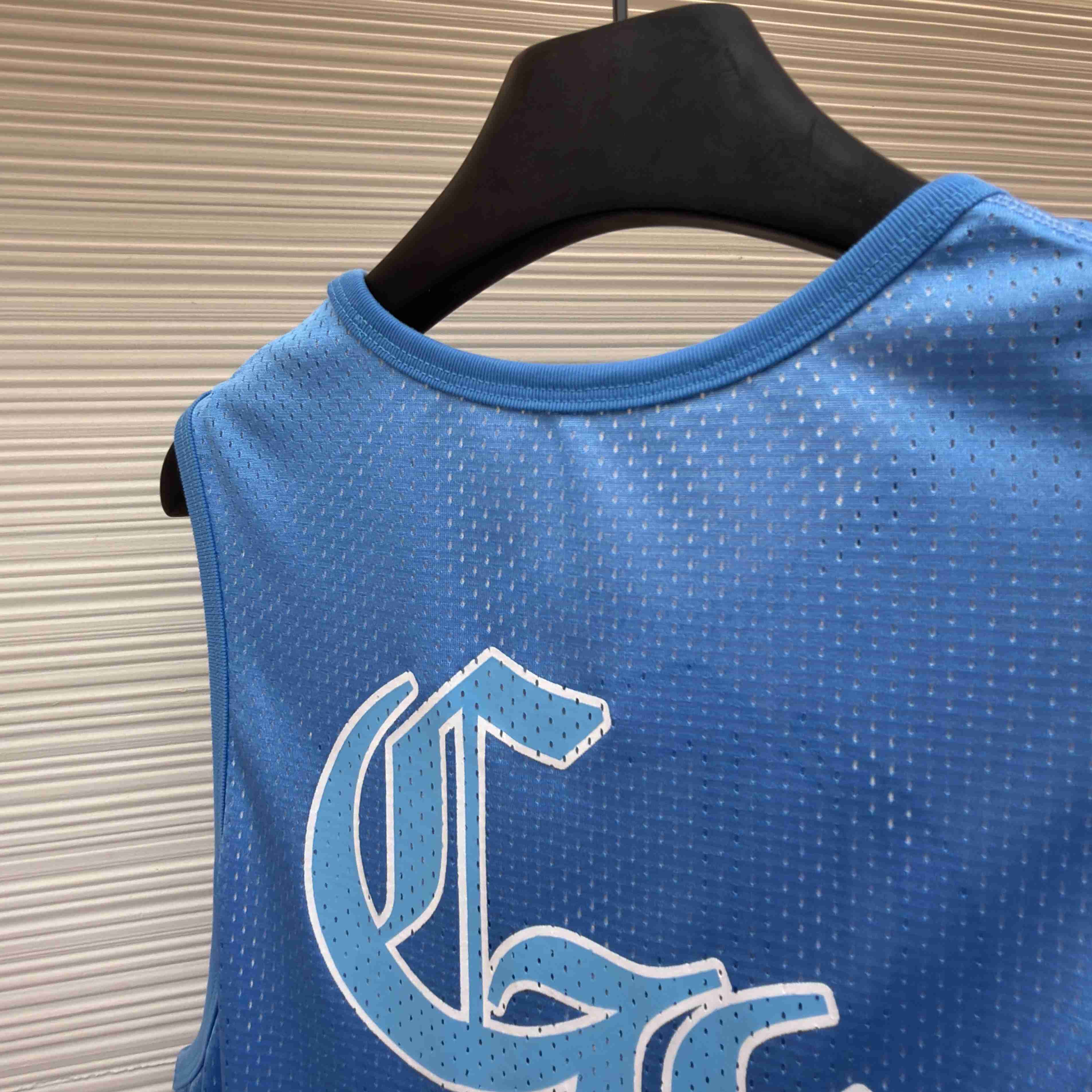 Chrome Hearts Mesh Reversible Jersey Blue Tank Top - DesignerGu