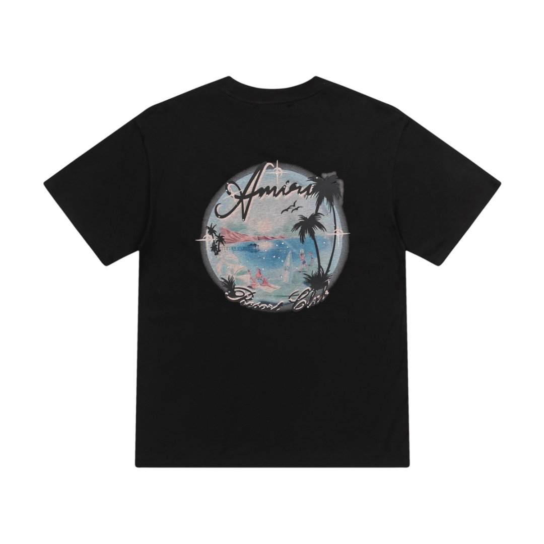 Amiri Paradise Printed Cotton T-shirt  - DesignerGu