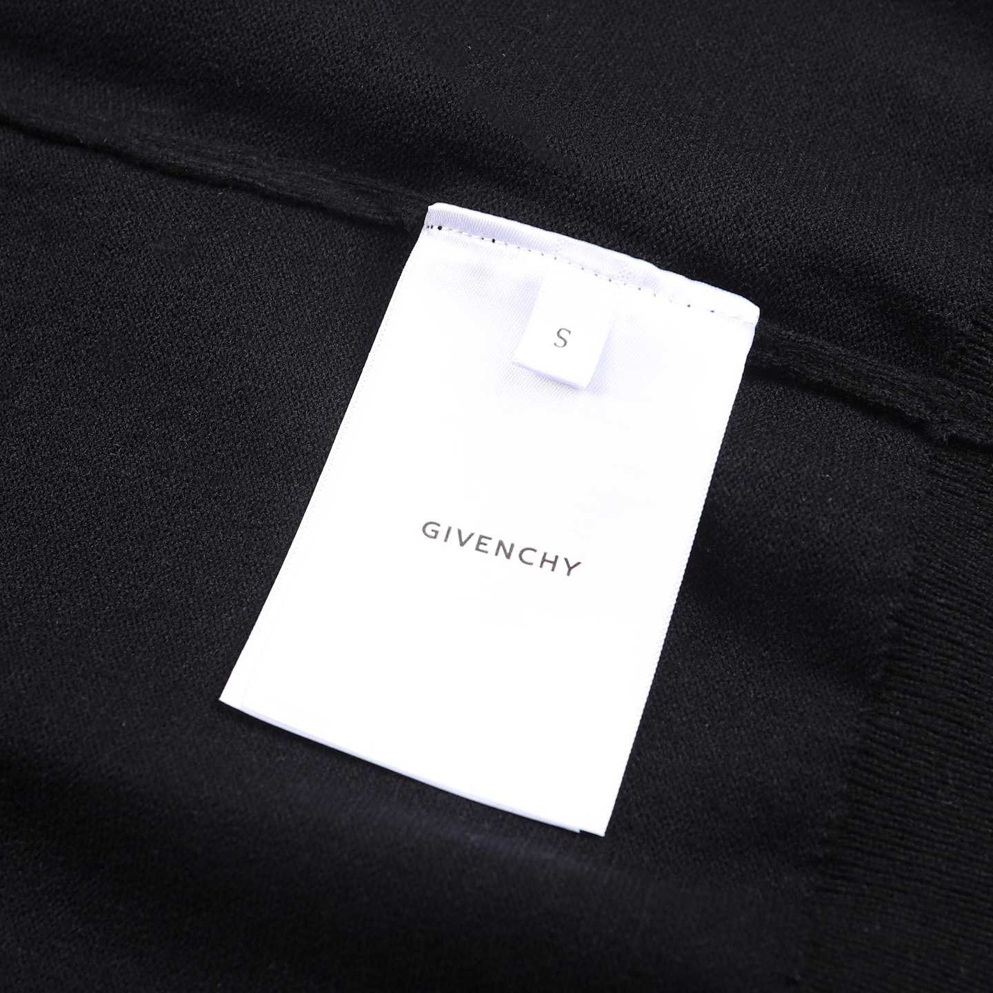 Givenchy Hoodie In wool And Cashmere Embroidered Givenchy Paris - DesignerGu