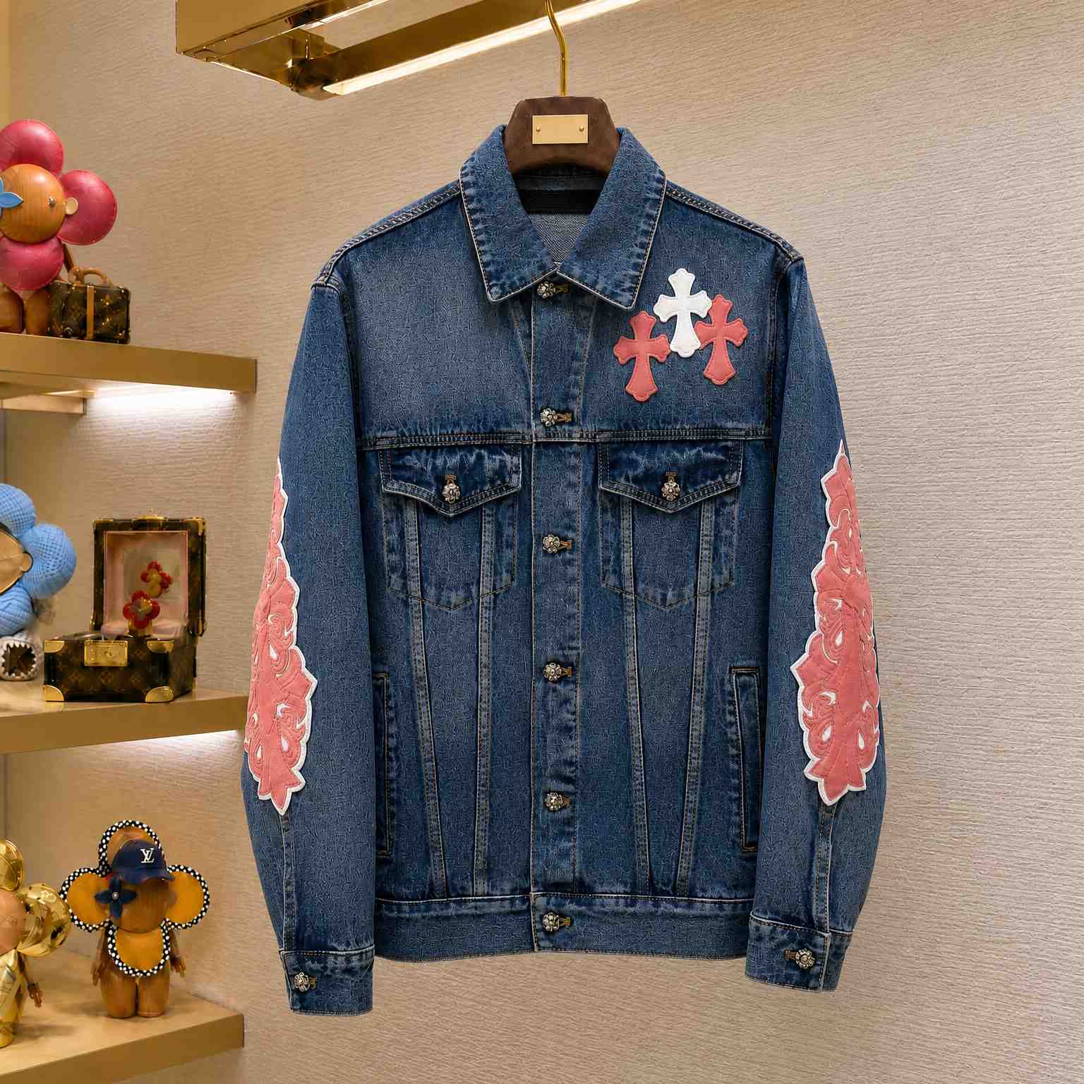 Chrome Hearts Denim Trucker Jacket - DesignerGu