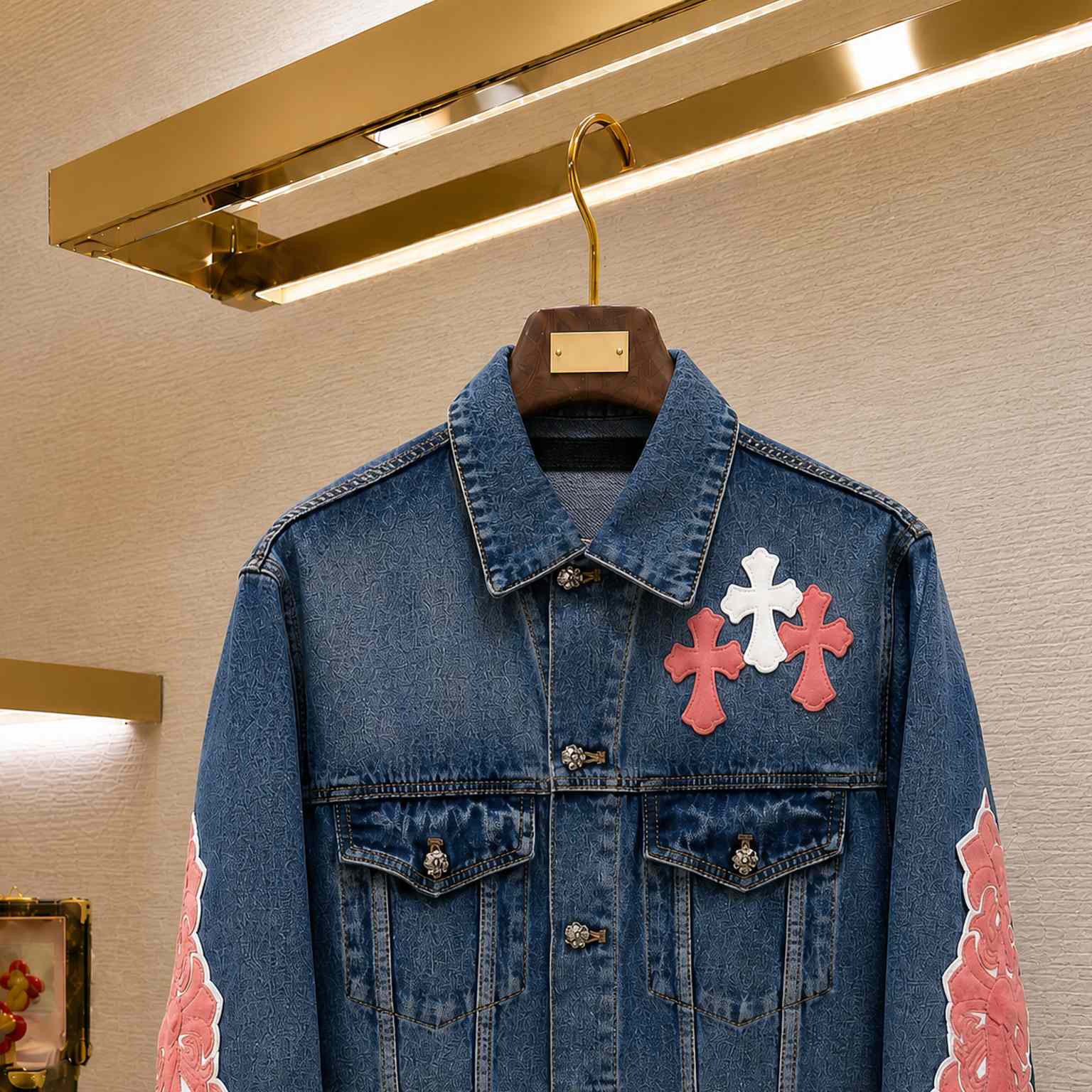 Chrome Hearts Denim Trucker Jacket - DesignerGu
