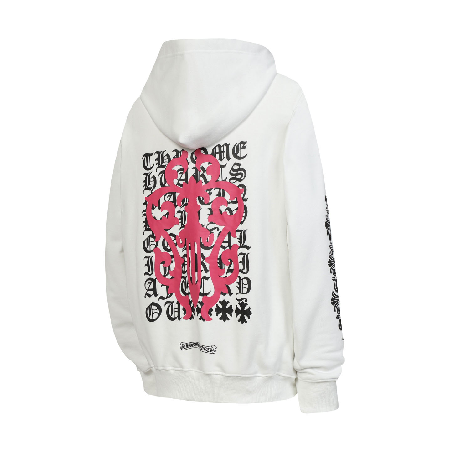 Chrome Hearts Eye Chart Dagger Hoodie 'White' - DesignerGu