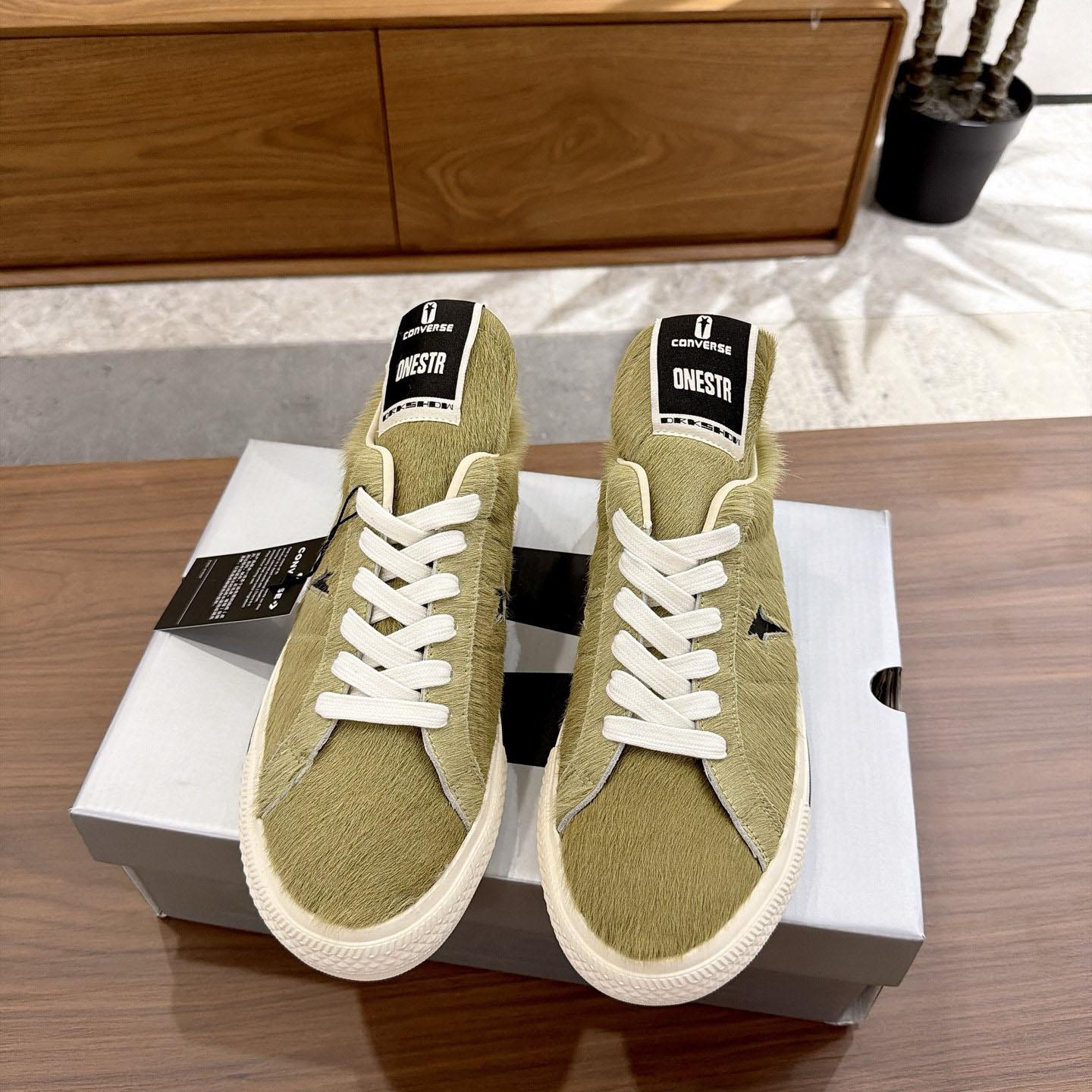 Rick Owens DRKSHDW x Converse One Star Low 'Green' - DesignerGu