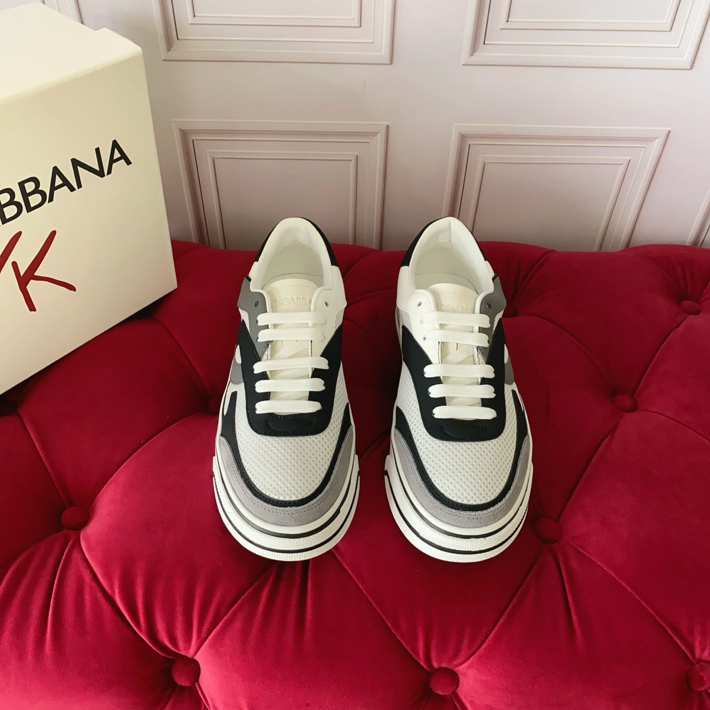 Dolce & Gabbana DG Sailing Leather Sneakers - DesignerGu