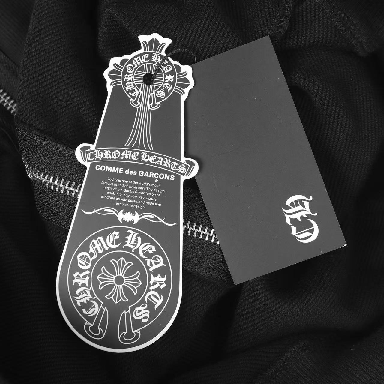 Chrome Hearts Horseshoe Logo Gradient Zip Up Hoodie  'Black' - DesignerGu