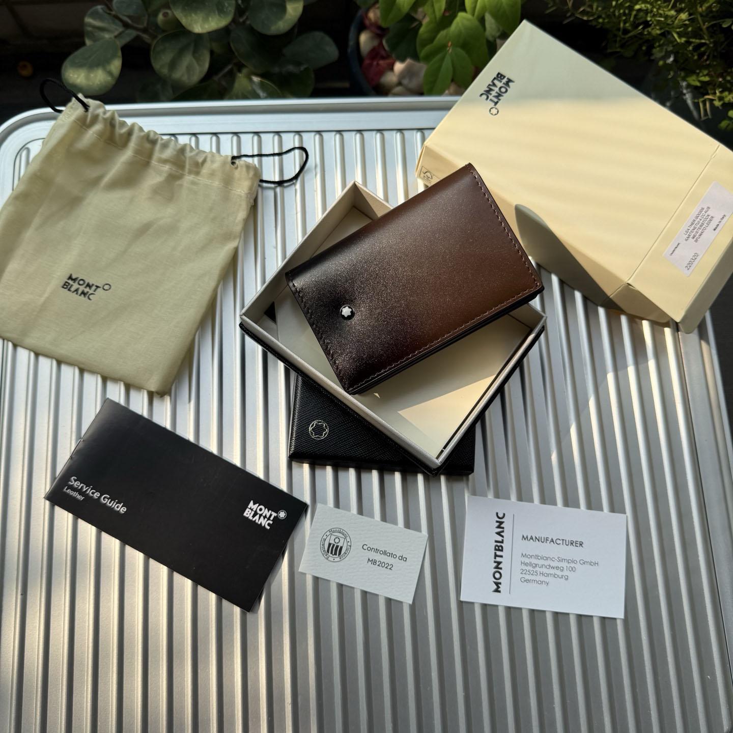 Montblanc Meisterstück Leather 4CC Bifold Cardholder - DesignerGu