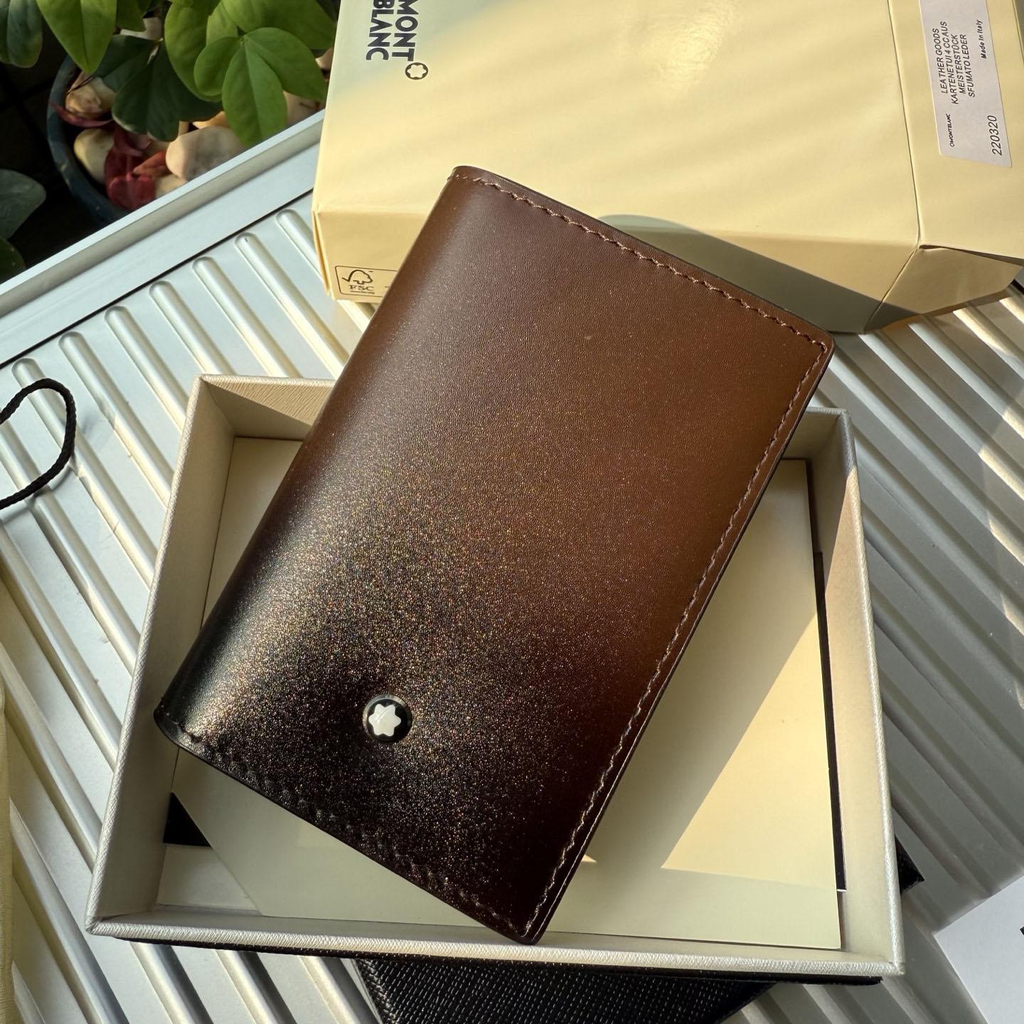 Montblanc Meisterstück Leather 4CC Bifold Cardholder - DesignerGu